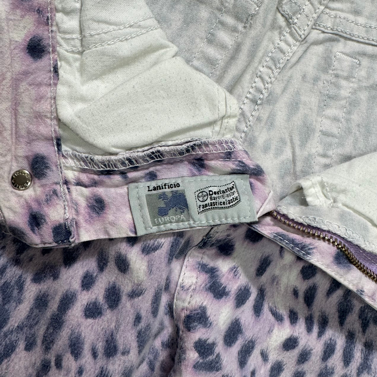 Roberto Cavalli Leopard Print Bootcut Denim Jeans
