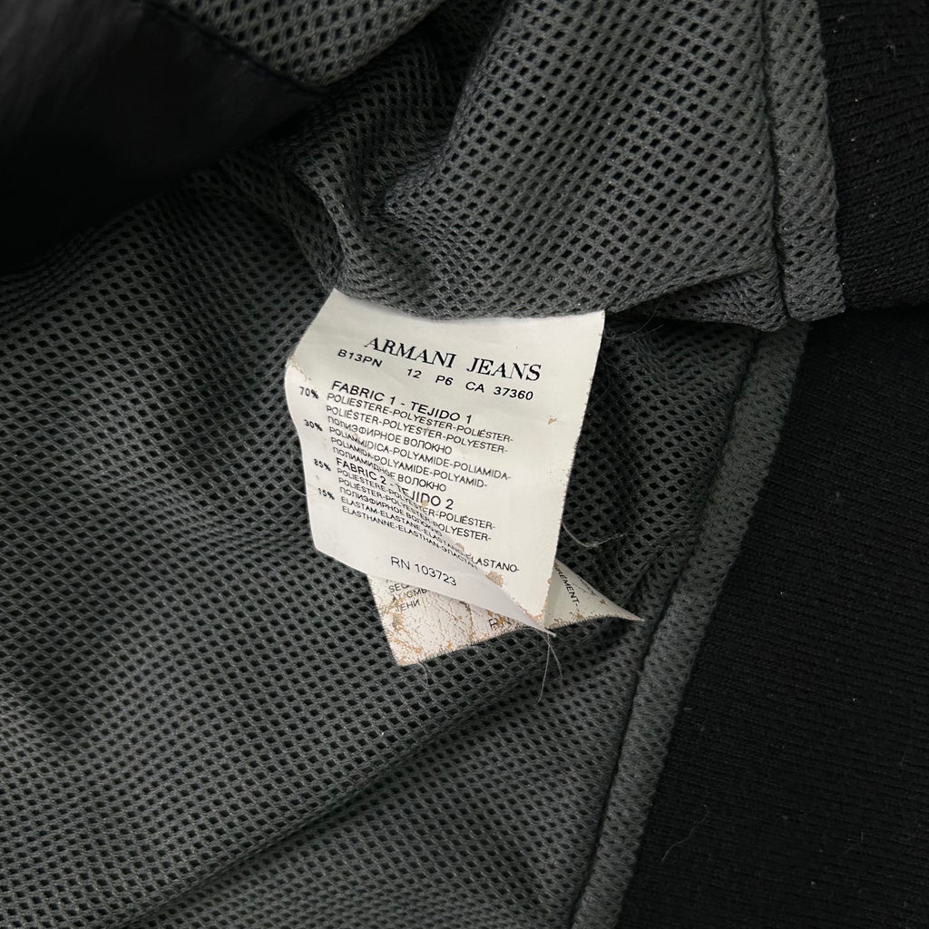 Armani Jeans Black Bomber Nylon Jacket