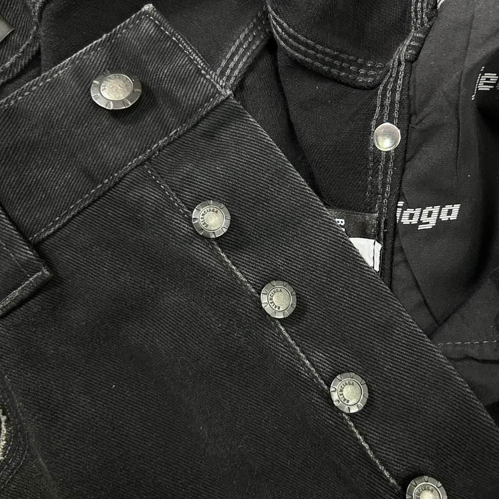 Balenciaga Runway FW25 Ripped Off Double Knee Carpenter Pants