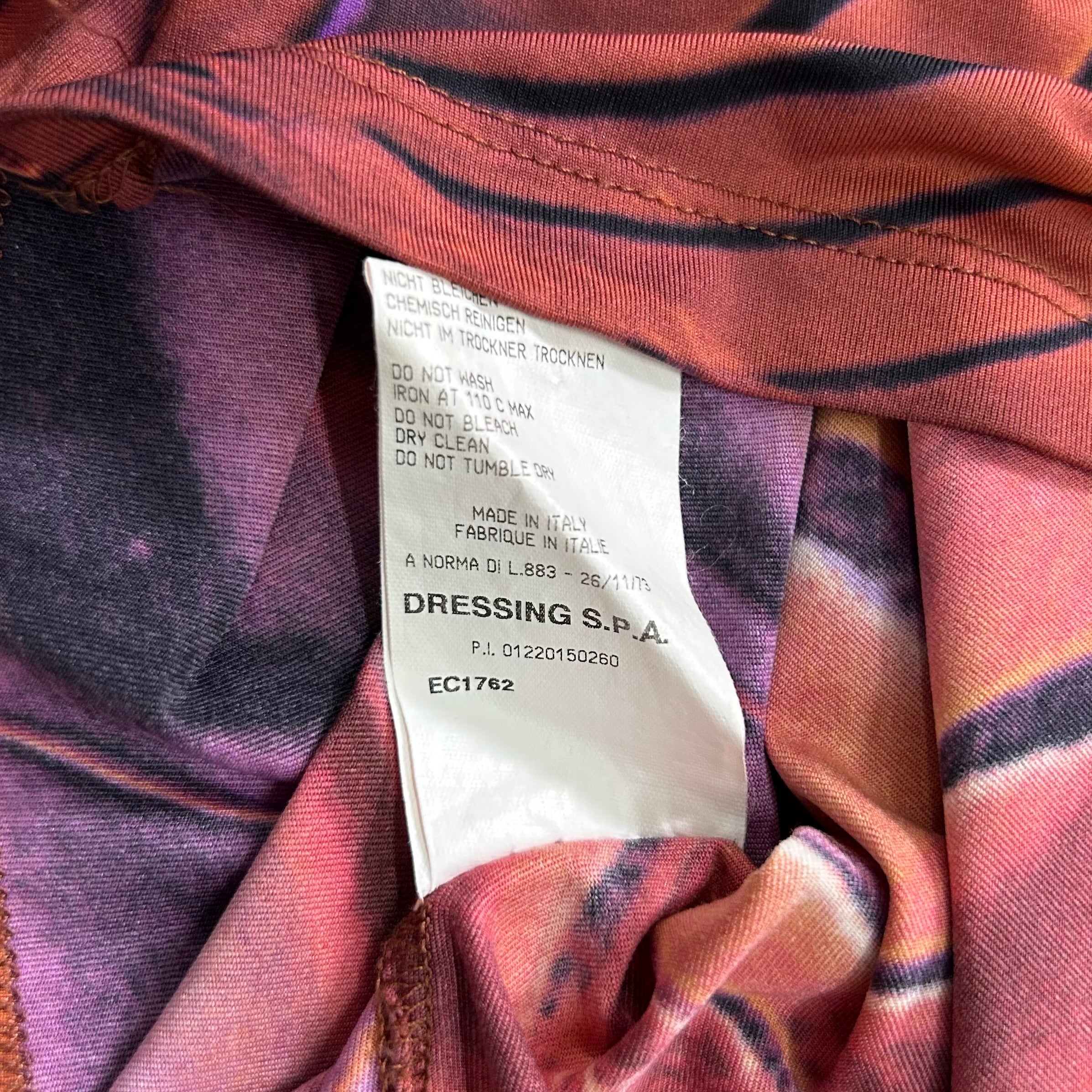 Roberto Cavalli Class 2000s Psychedelic Print Longsleeve