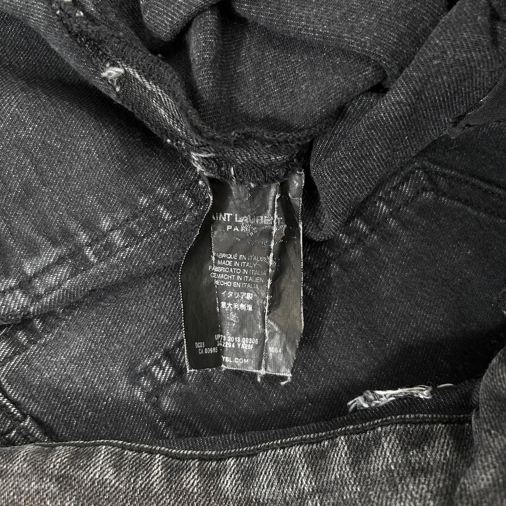 Saint Laurent Grey Washed Skinny Jeans