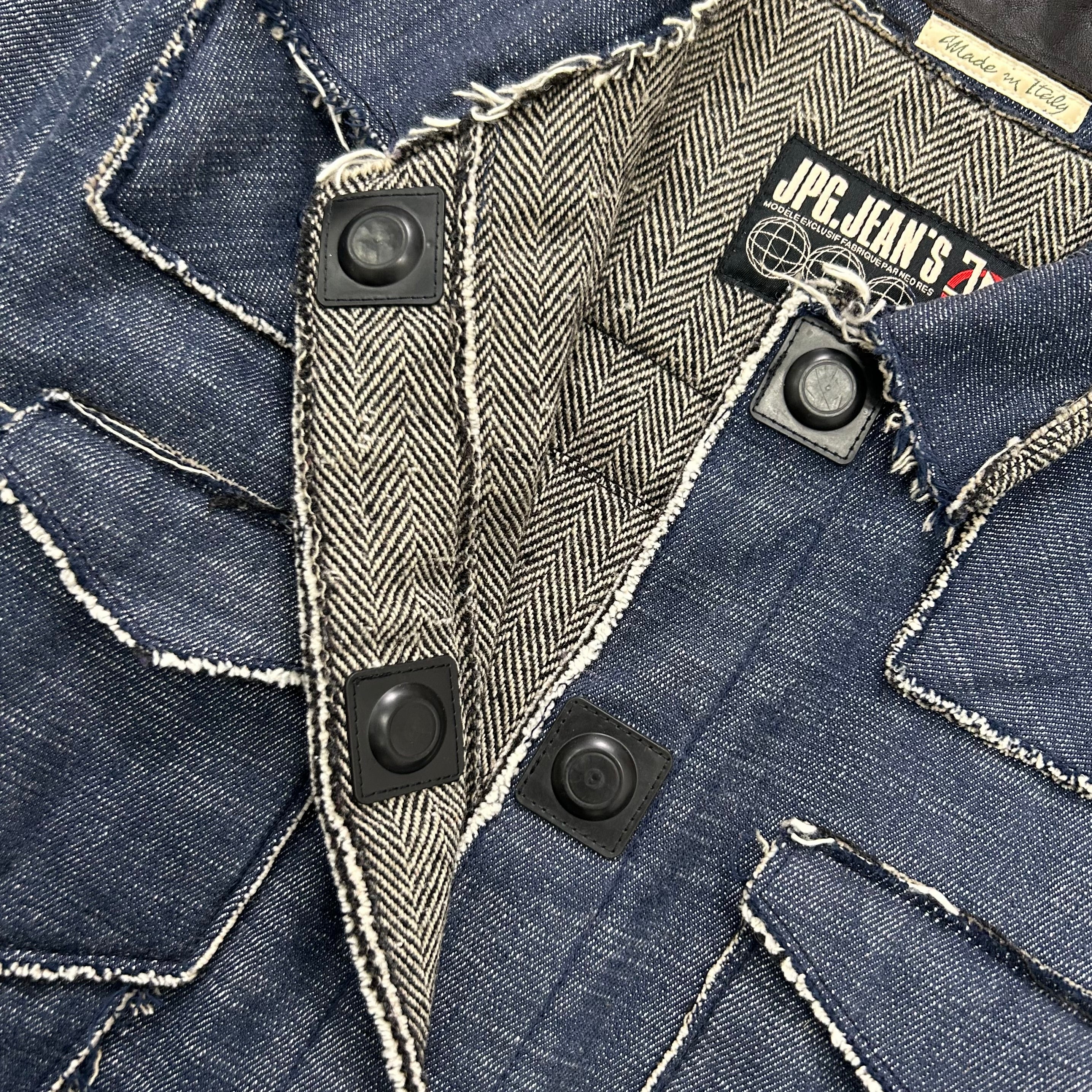 Jean Paul Gaultier 90's Denim Magnet Jacket