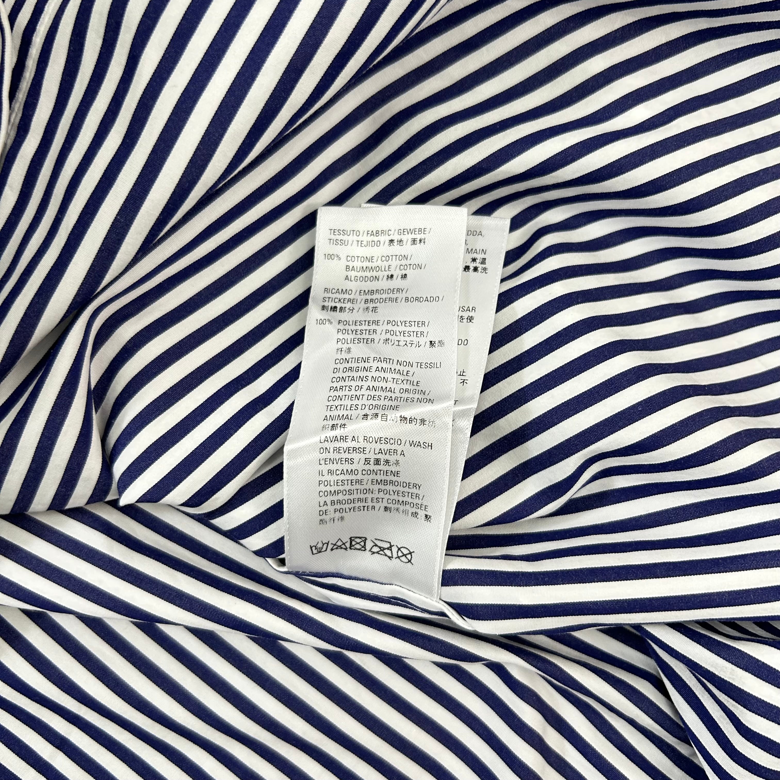 Balenciaga Asymmetric Striped Shirt