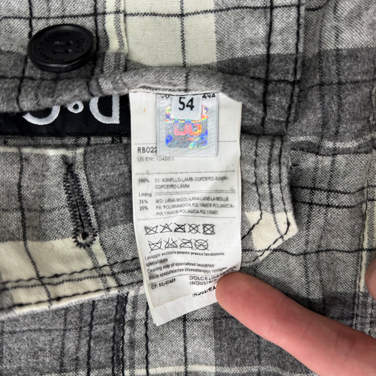Dolce & Gabbana Reversible Patchwork Leather Checkered Jacket