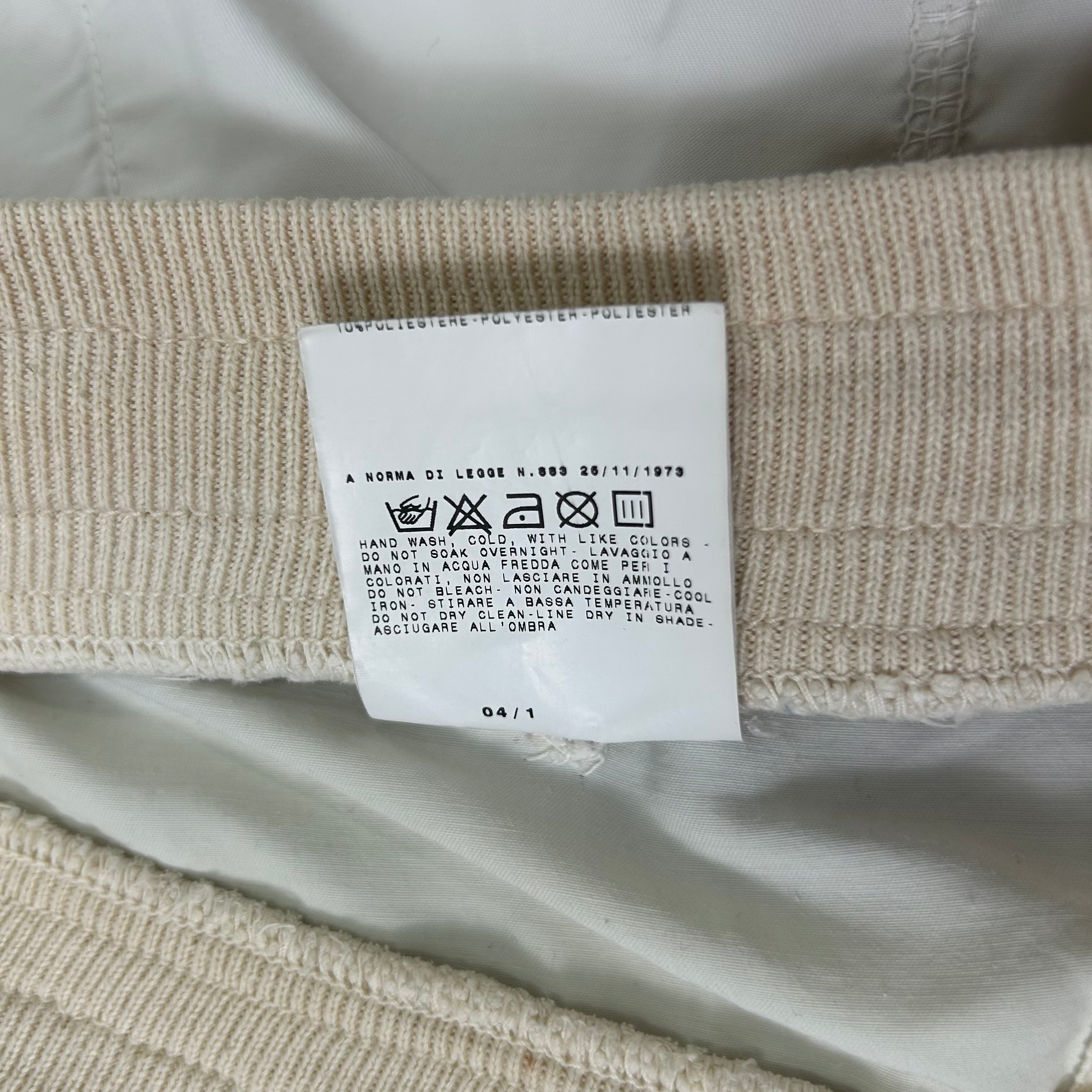 Dolce & Gabbana Track Pants White Nylon