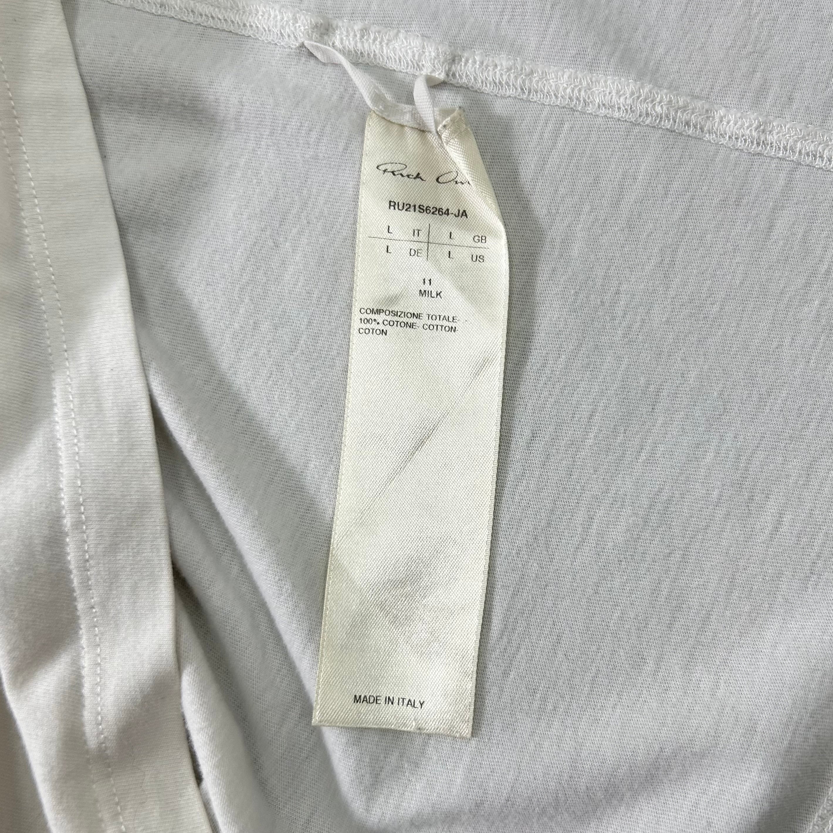 Rick Owens White Long T-Shirt