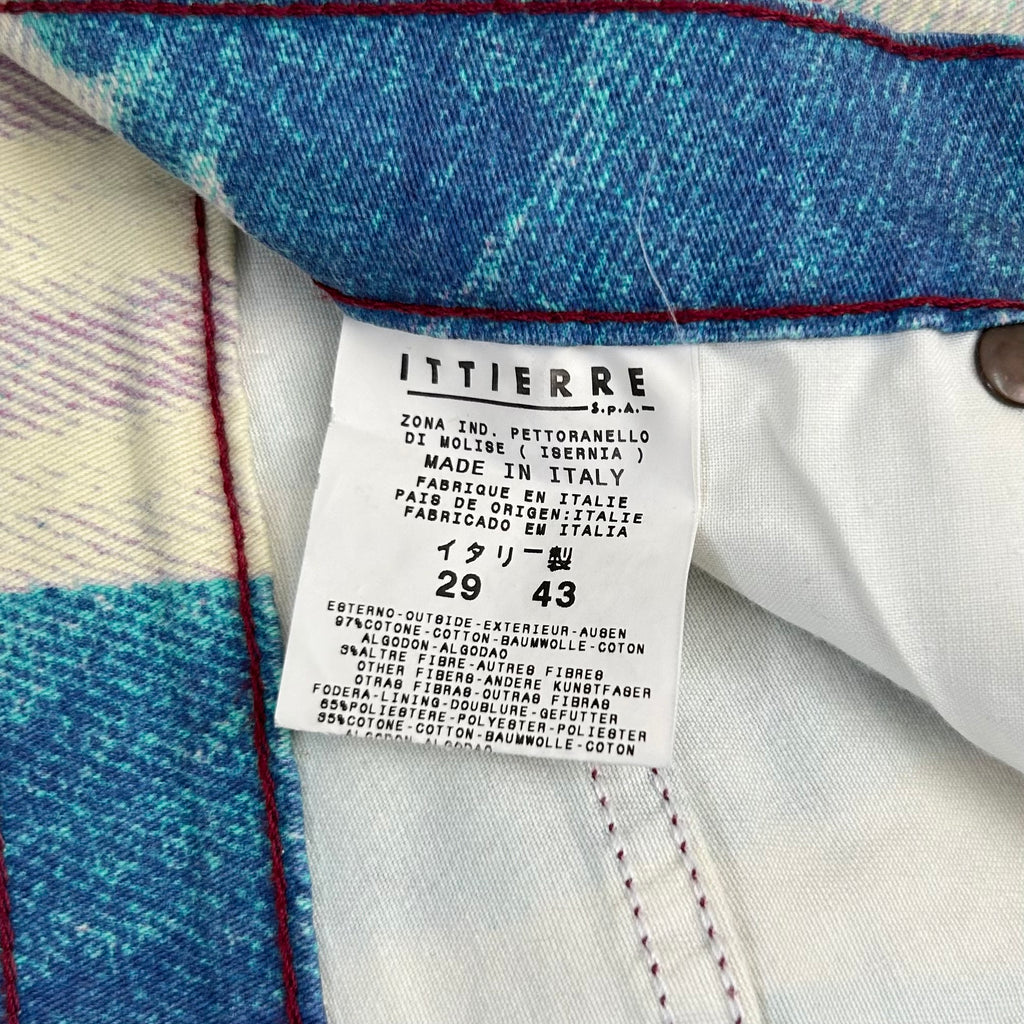 Cavalli 2000's Tie-Dye Printed Denim Pants