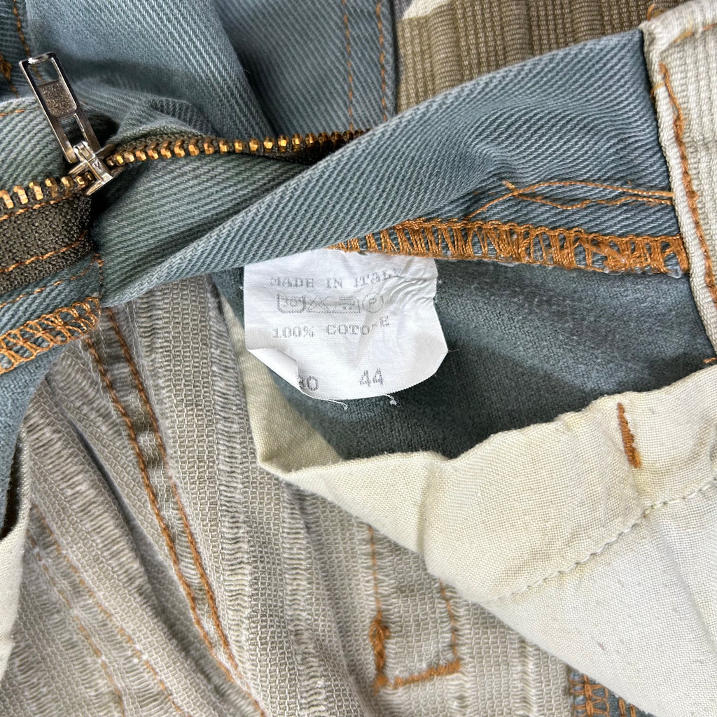 Just Cavalli Vintage Camouflage Green Flared Pants