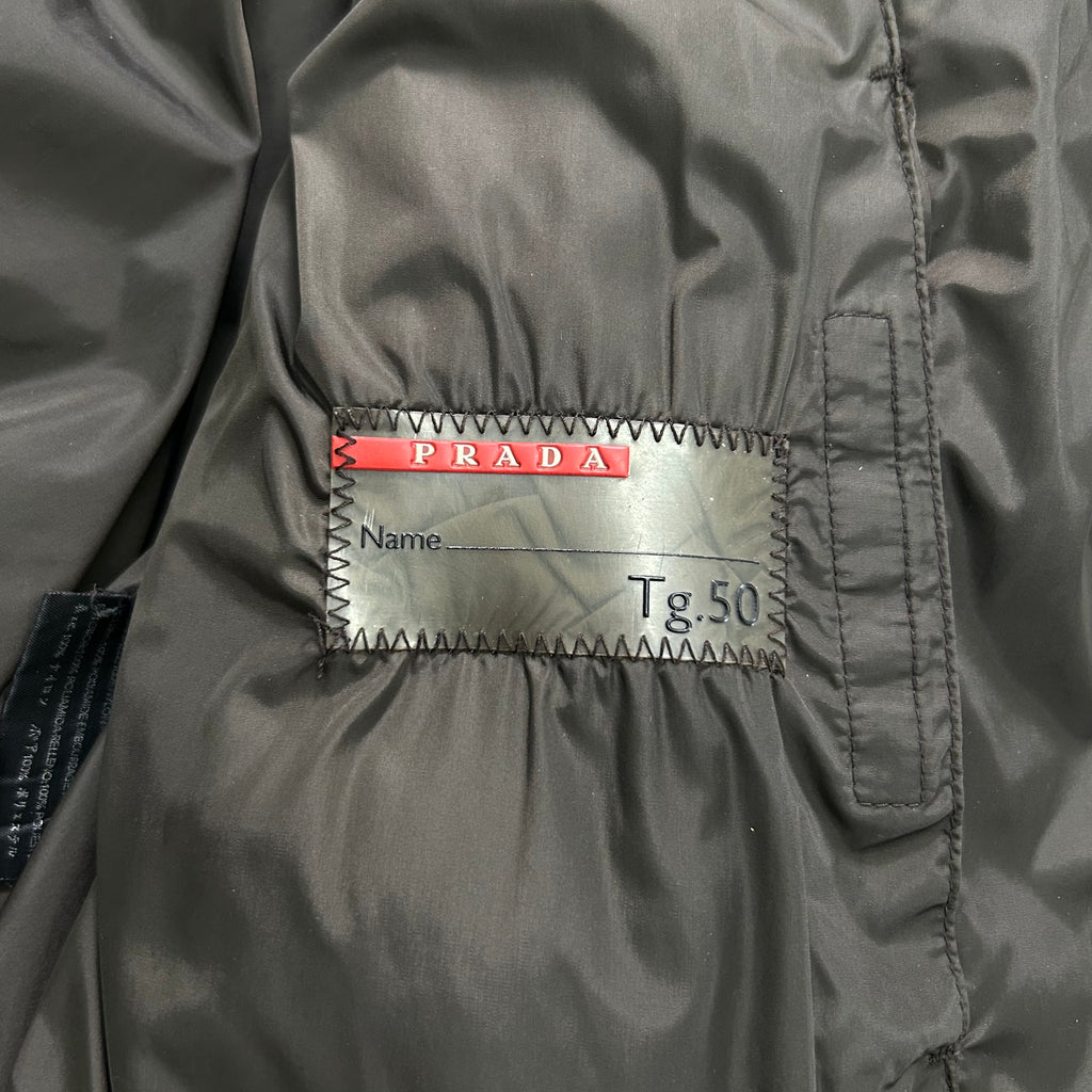 Prada Nylon Green Brown Long Coat