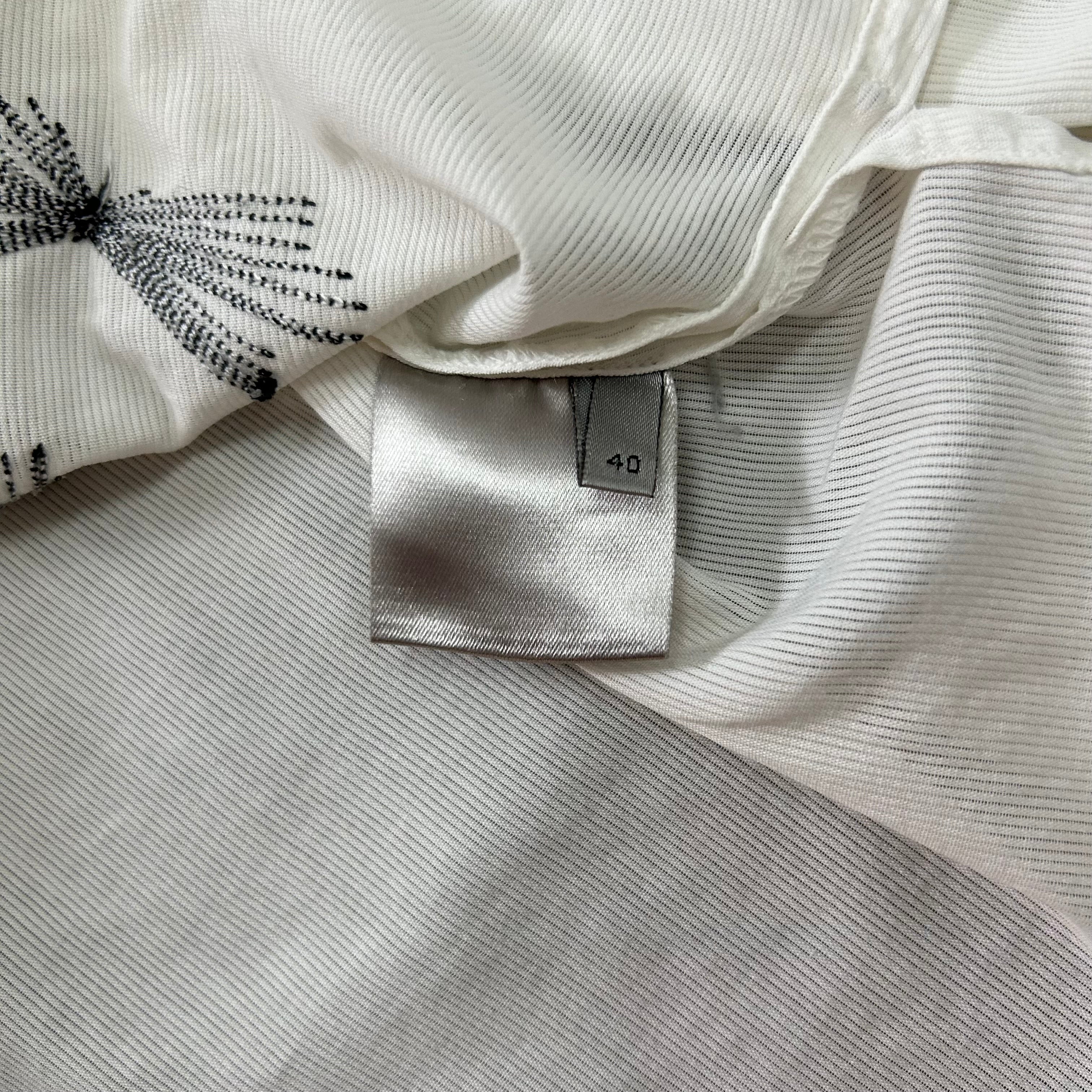 Dior Homme Abstract White Button Shirt