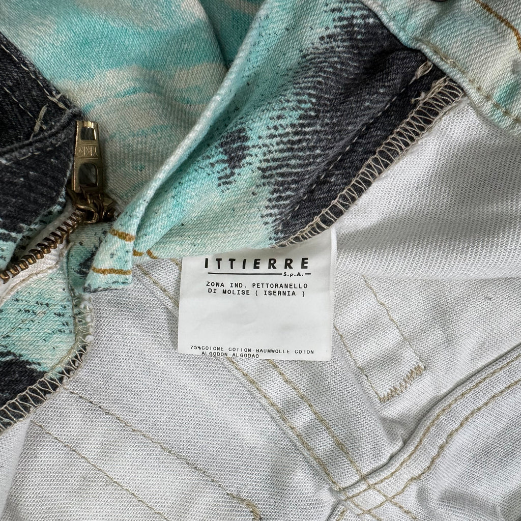 Just Cavalli Tie-Dye Acid-Wash Jeans