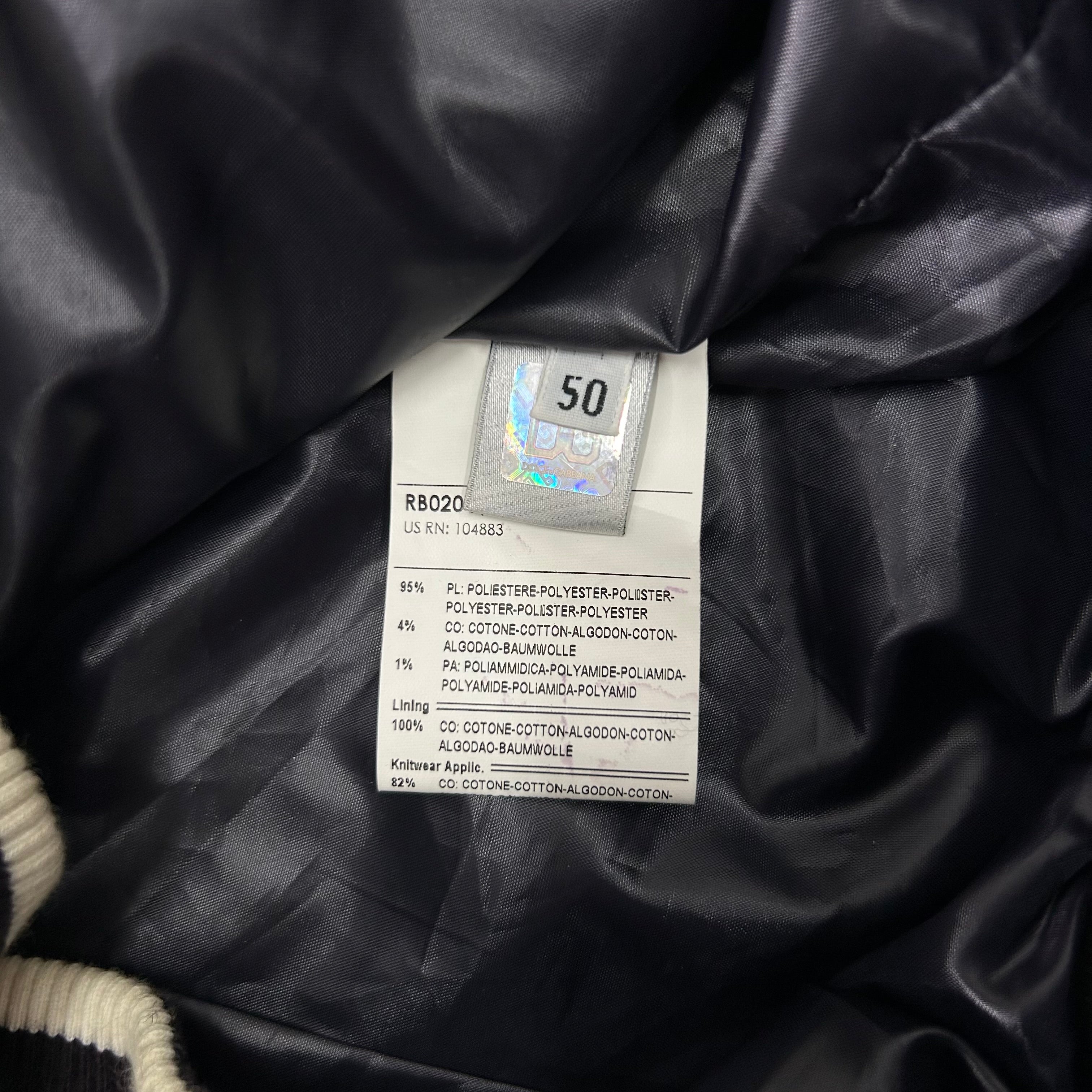 Dolce & Gabbana 2000s Sporty Purple Nylon Bomber Jacket