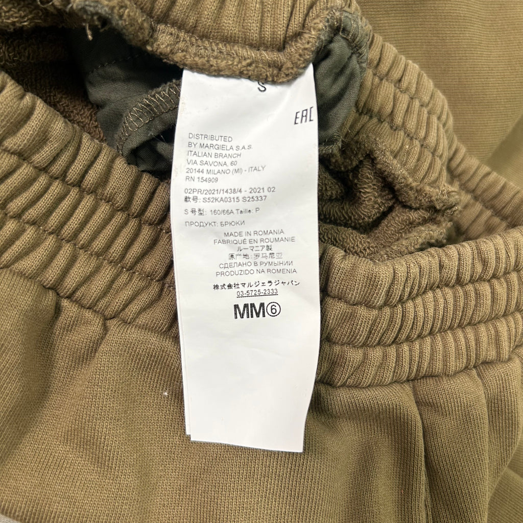 Maison Martin Margiela MM6 Khaki Wide Flair Sweatpants