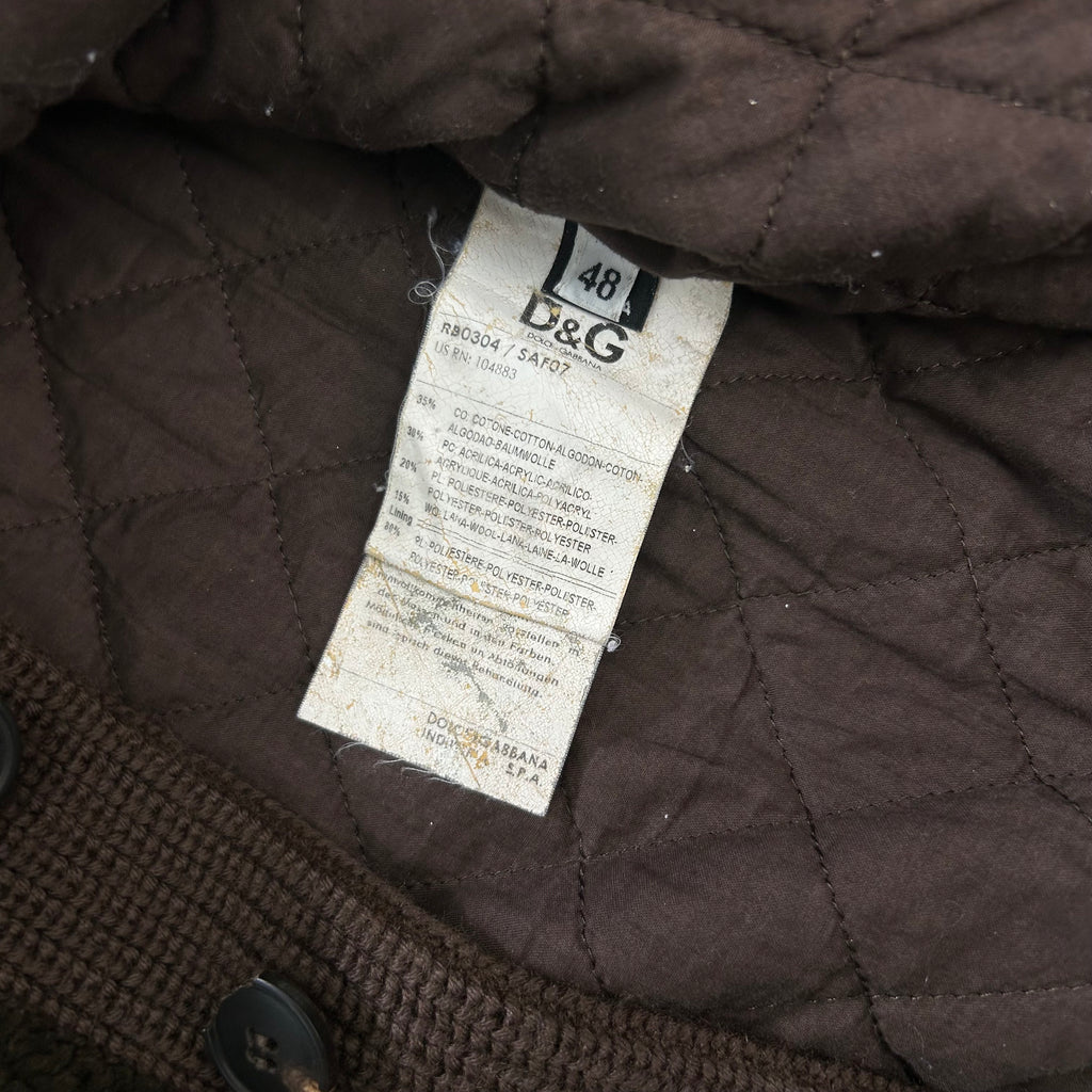 Dolce & Gabbana 2000's Brown Fleece Jacket