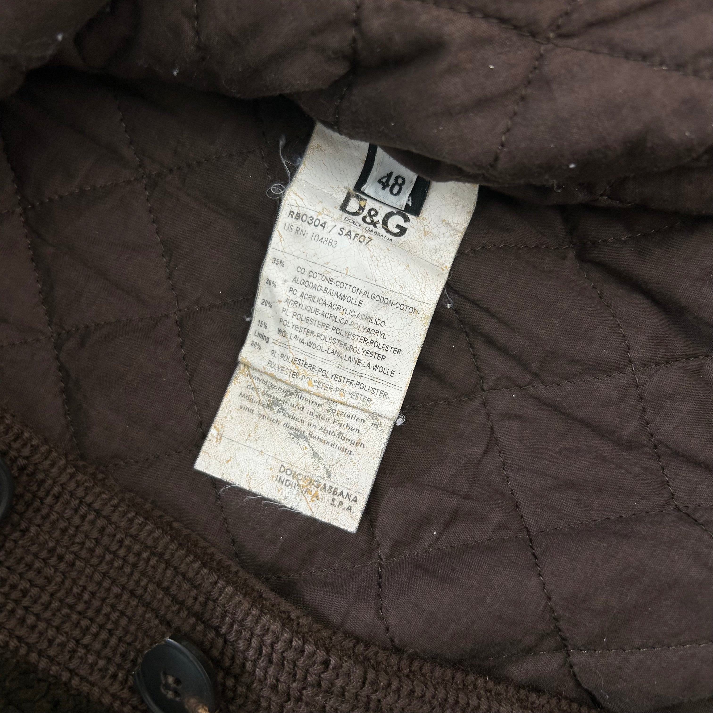 Dolce & Gabbana 2000's Brown Fleece Jacket