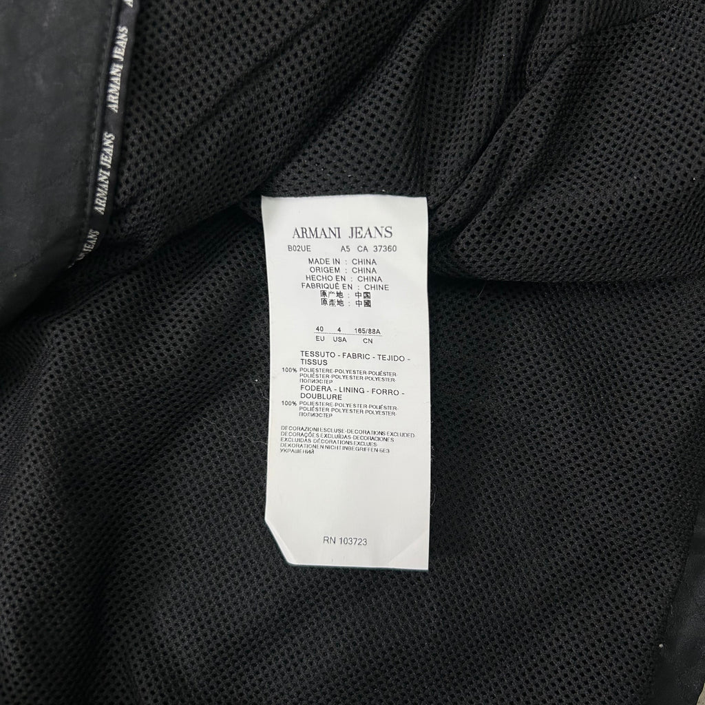 Armani Jeans Black Nylon Light Jacket