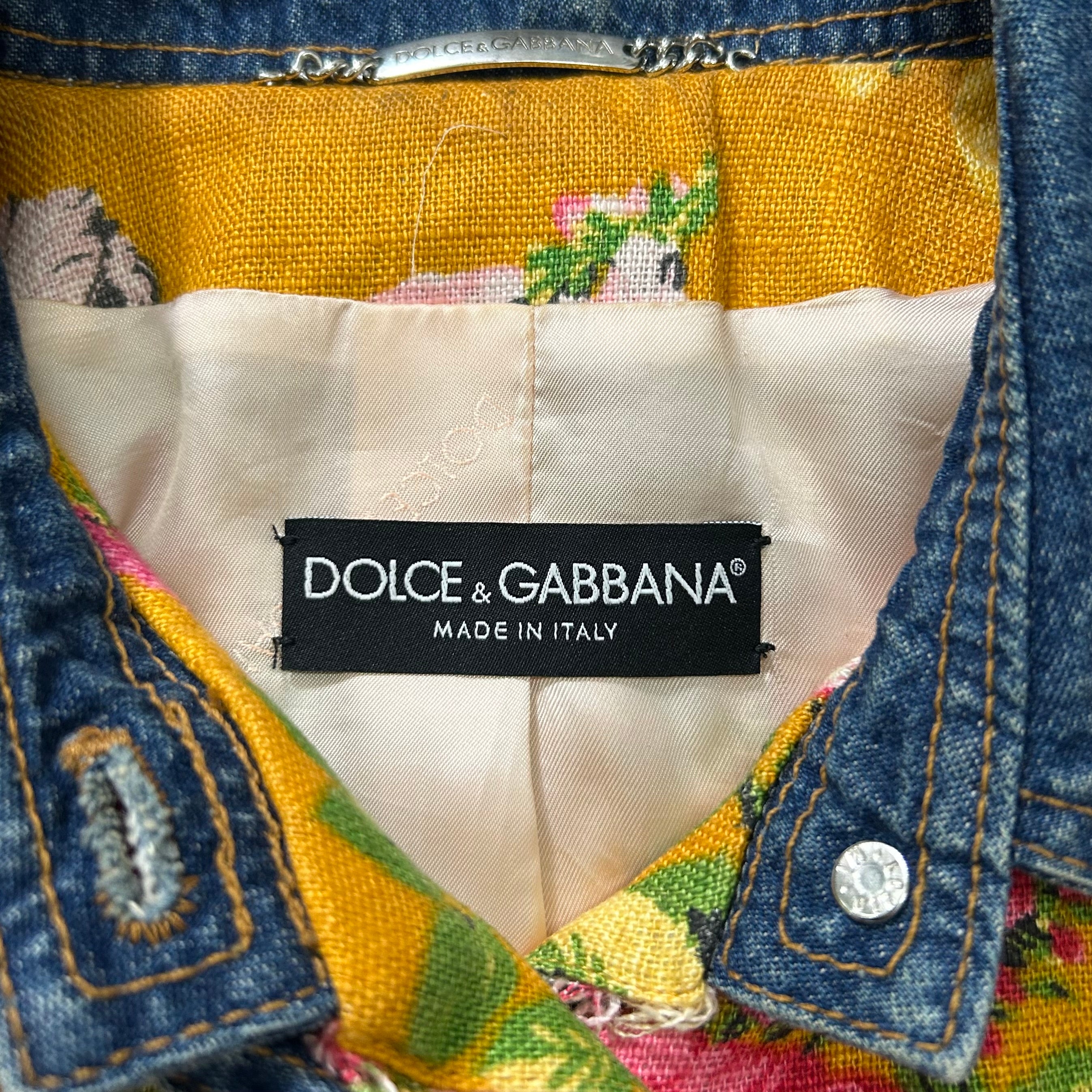 Dolce & Gabbana Floral Yellow Women's Coat