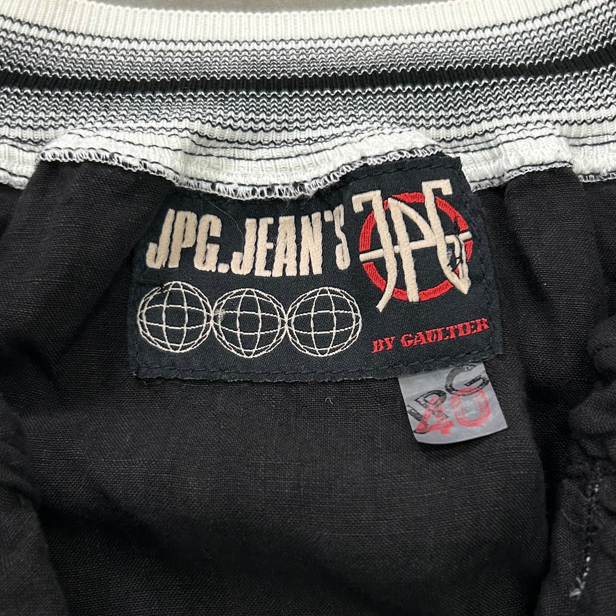 Jean Paul Gaultier 90's Classique Zip-Up Puff Sleeve Top