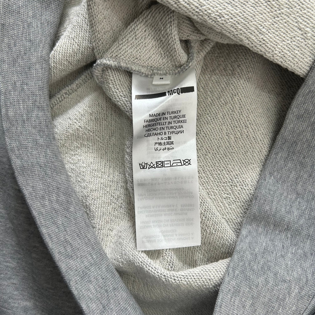 Alexander Mcqueen Grey Heathered Cotton Jersey