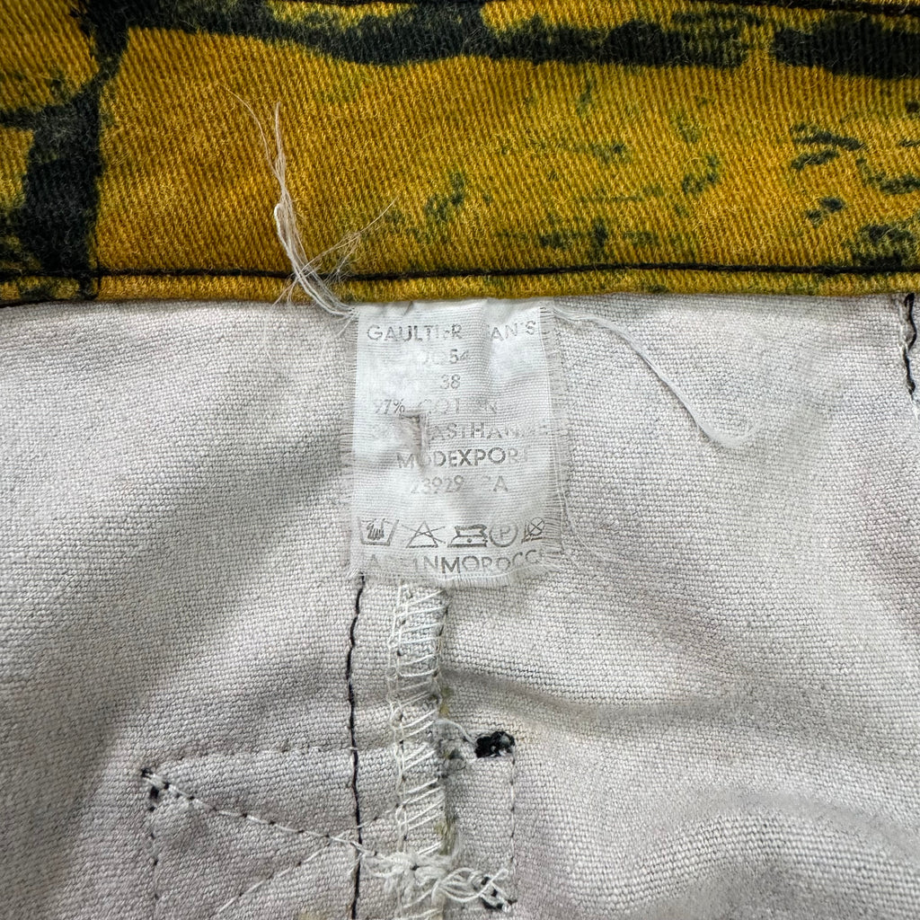 Jean Paul Gaultier 90's Brick Wall Denim Skirt