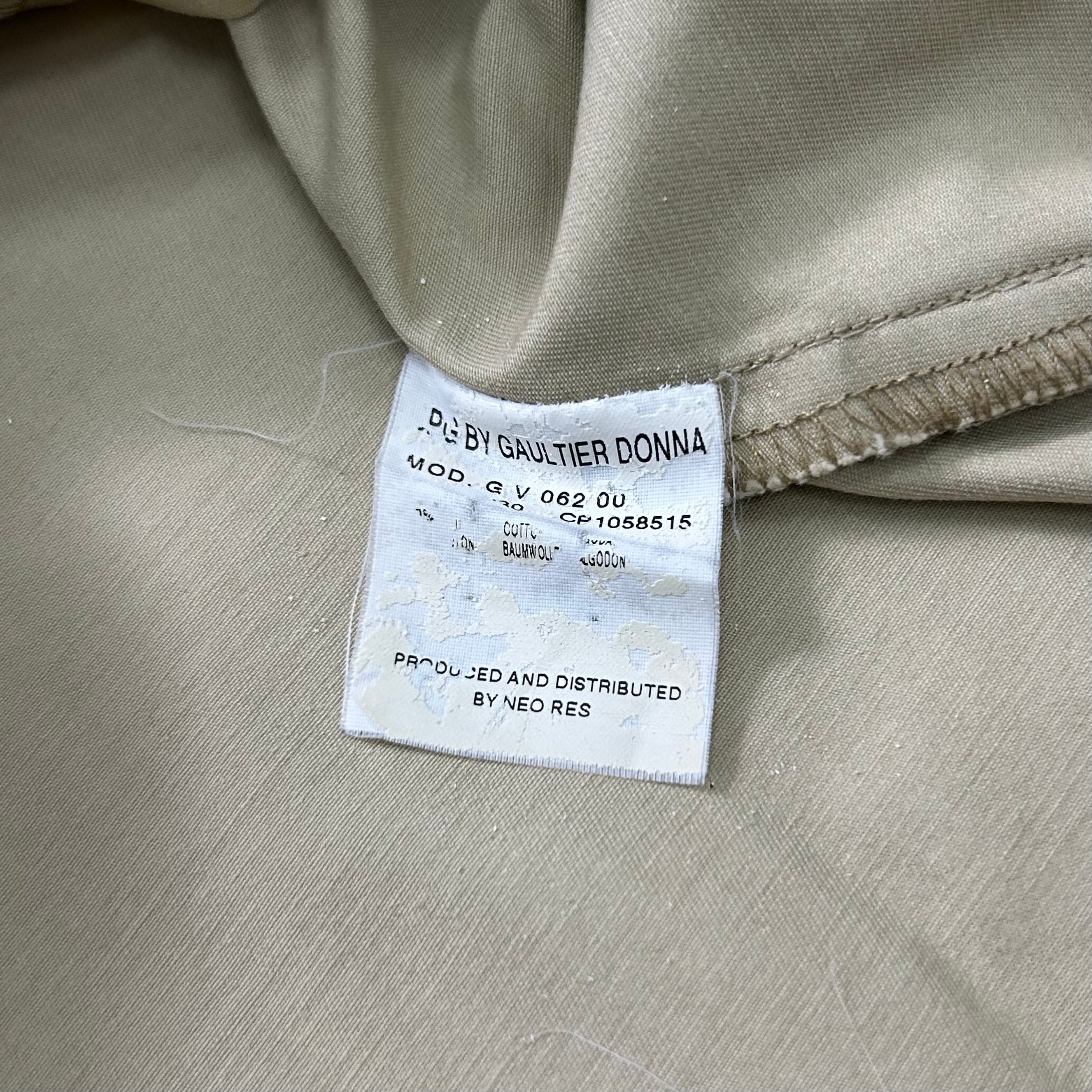 Jean Paul Gaultier Long Cargo Beige Shirt