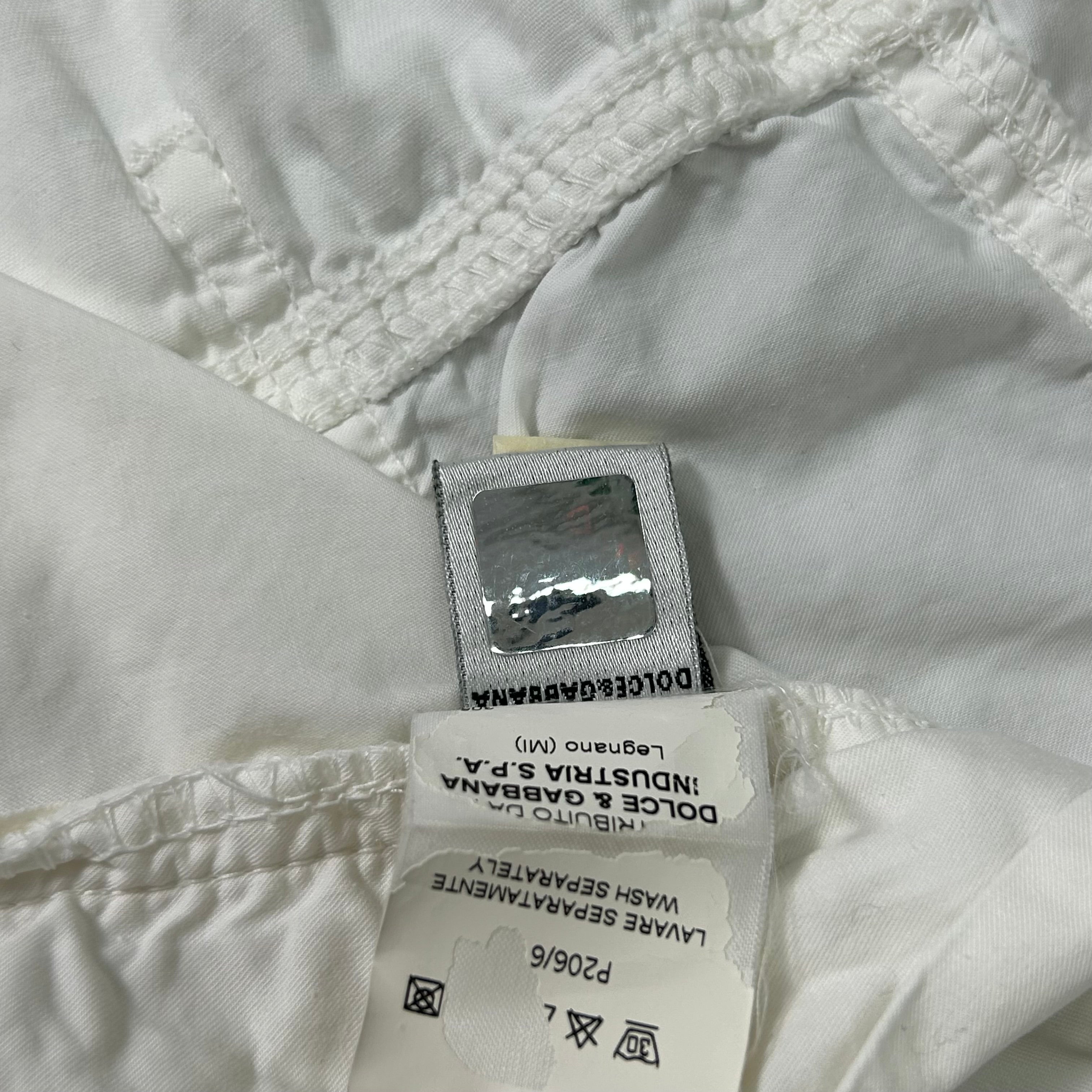 Dolce & Gabbana 2000s Cargo White Pants