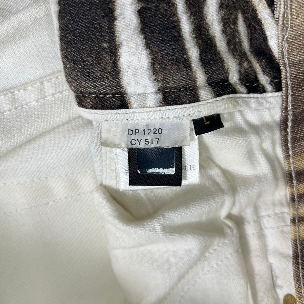 Roberto Cavalli 2000s Psychedelic Zebra Print Pants