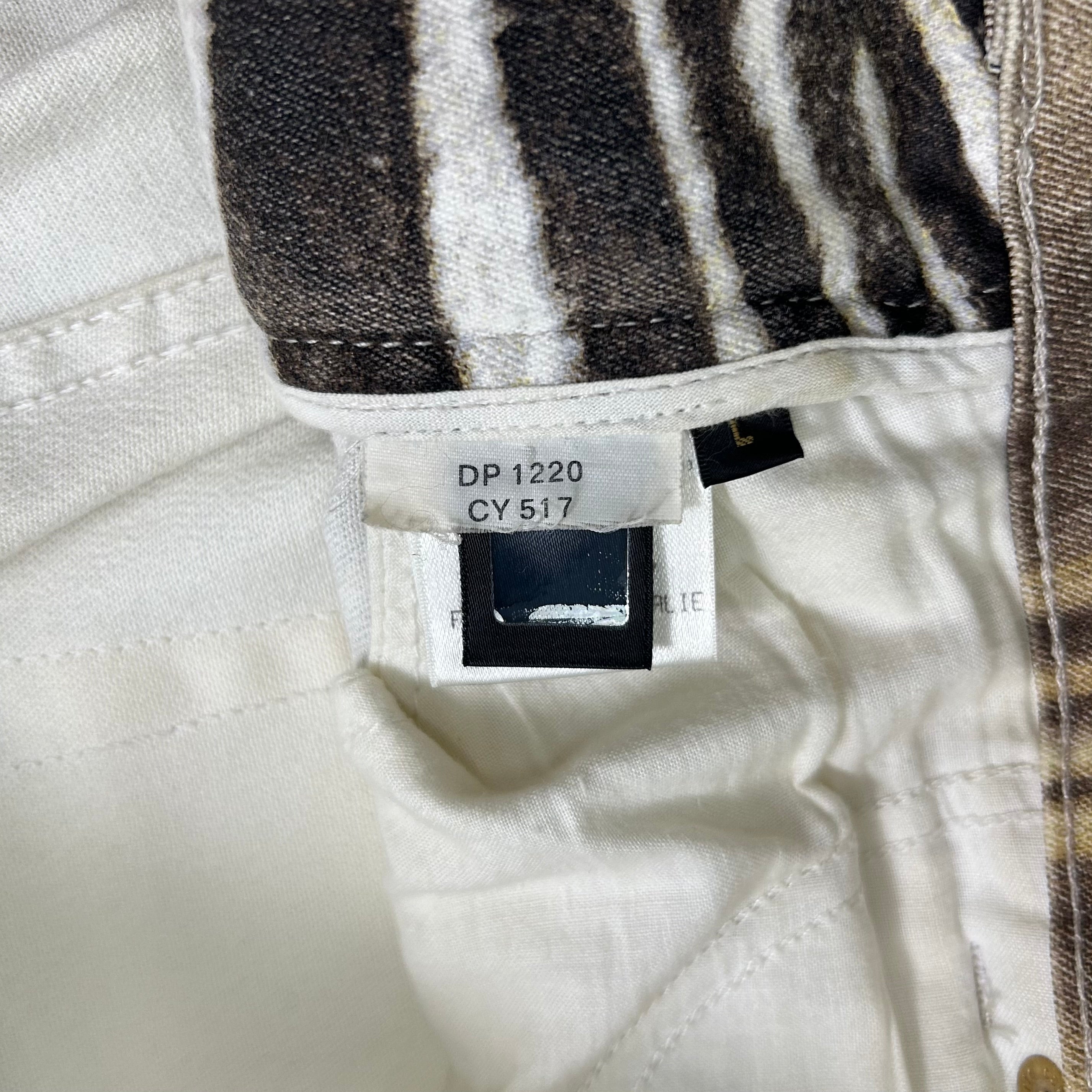 Roberto Cavalli 2000s Psychedelic Zebra Print Pants