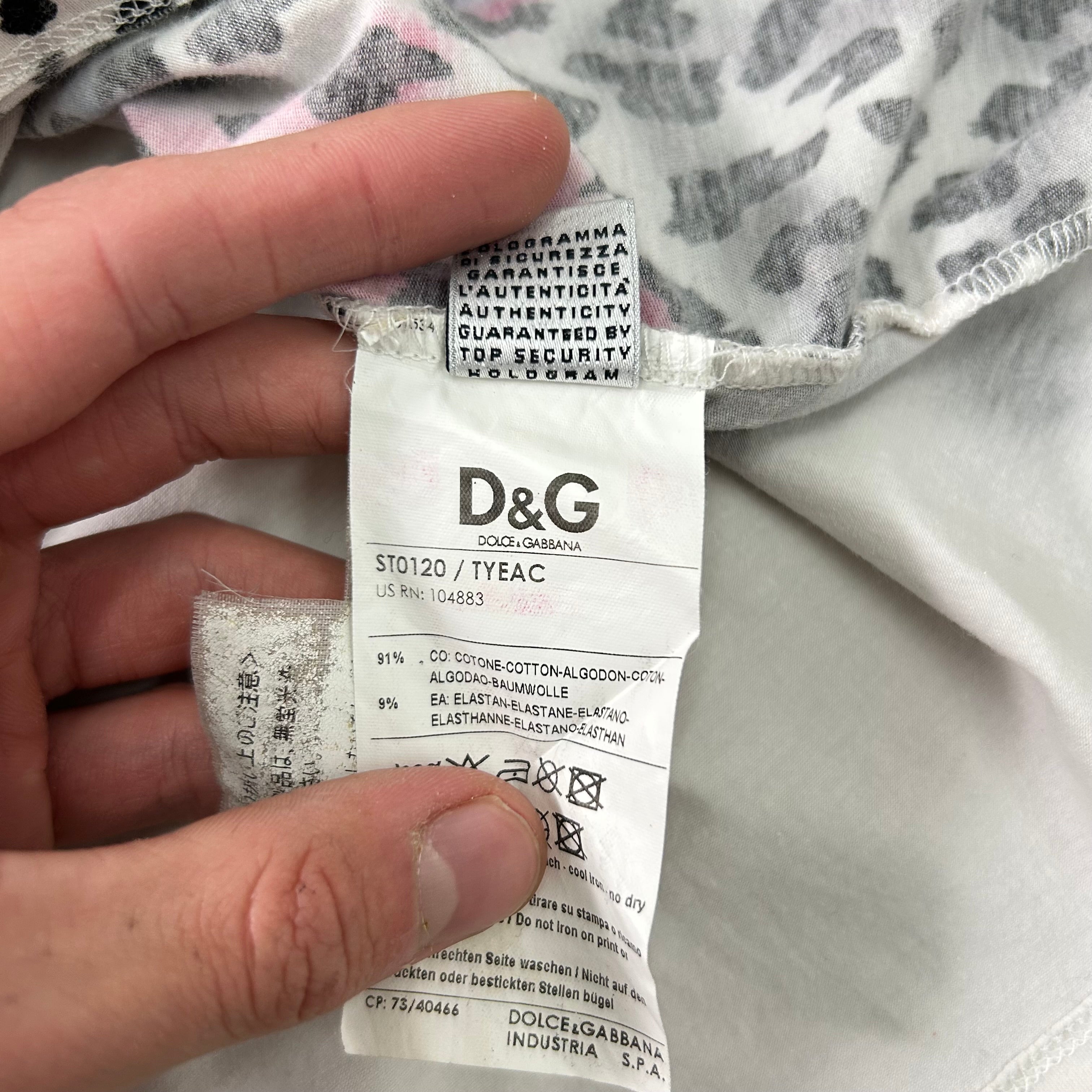 Dolce & Gabbana Leopard Pop Cotton T-Shirt