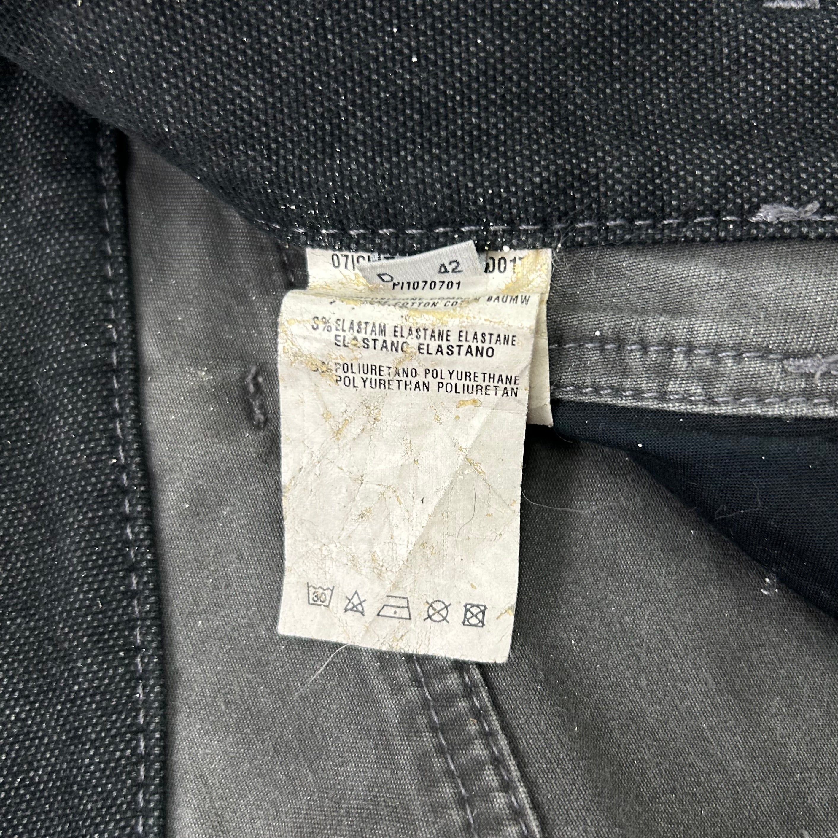 Roberto Cavalli Class Hybrid Black and Grey Denim Pants