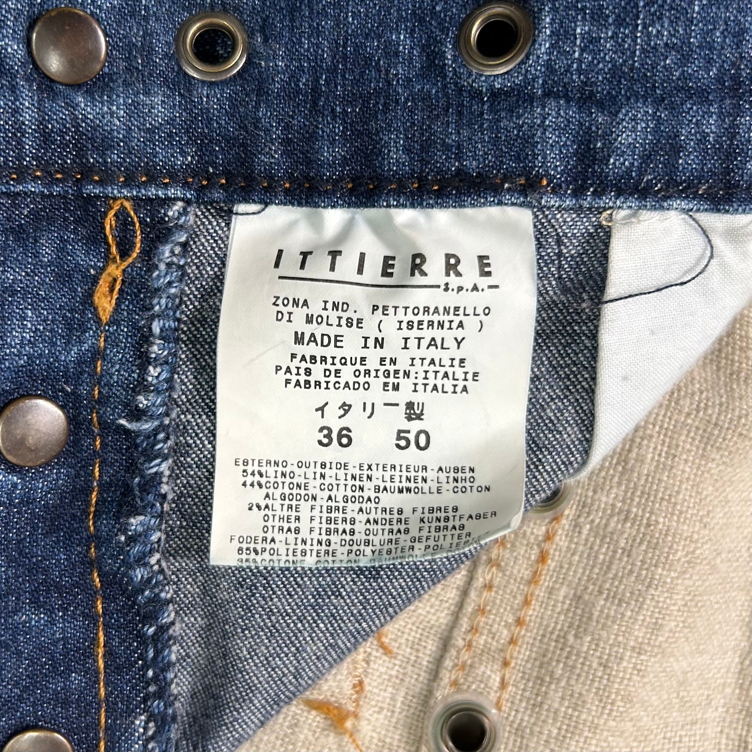 Dolce & Gabbana 2000's Hybrid Studded Jeans Pants