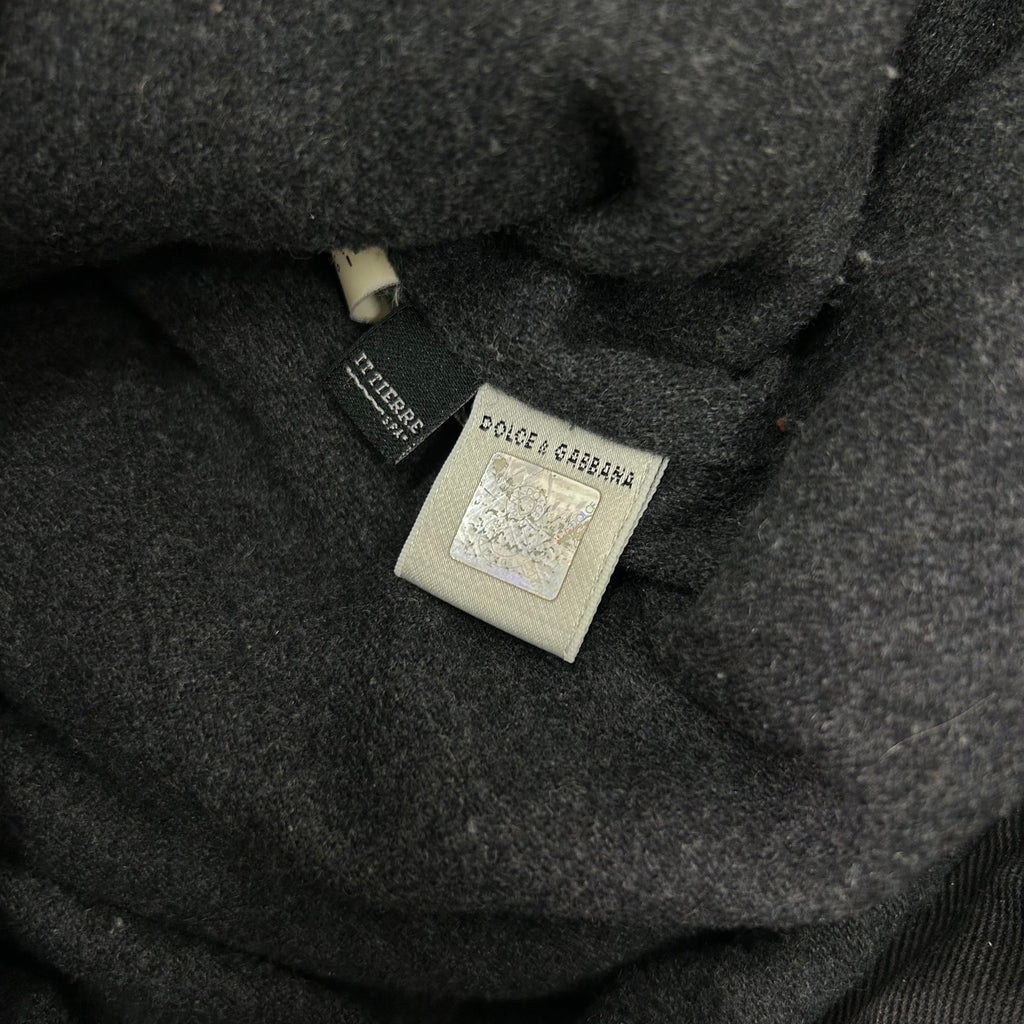 Dolce & Gabbana Towel Texture Dark Turquoise Fur Jackets