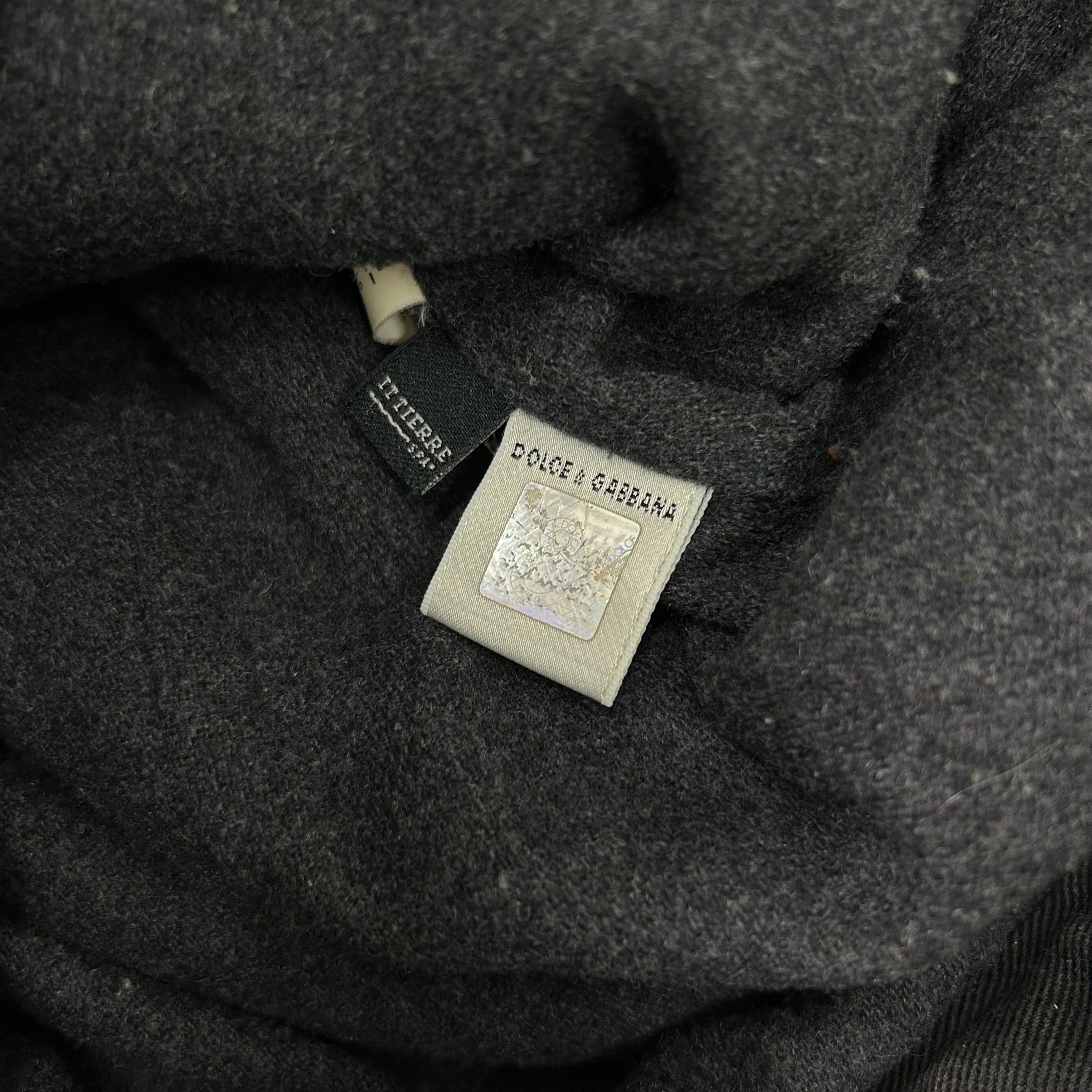 Dolce & Gabbana Towel Texture Dark Turquoise Fur Jackets