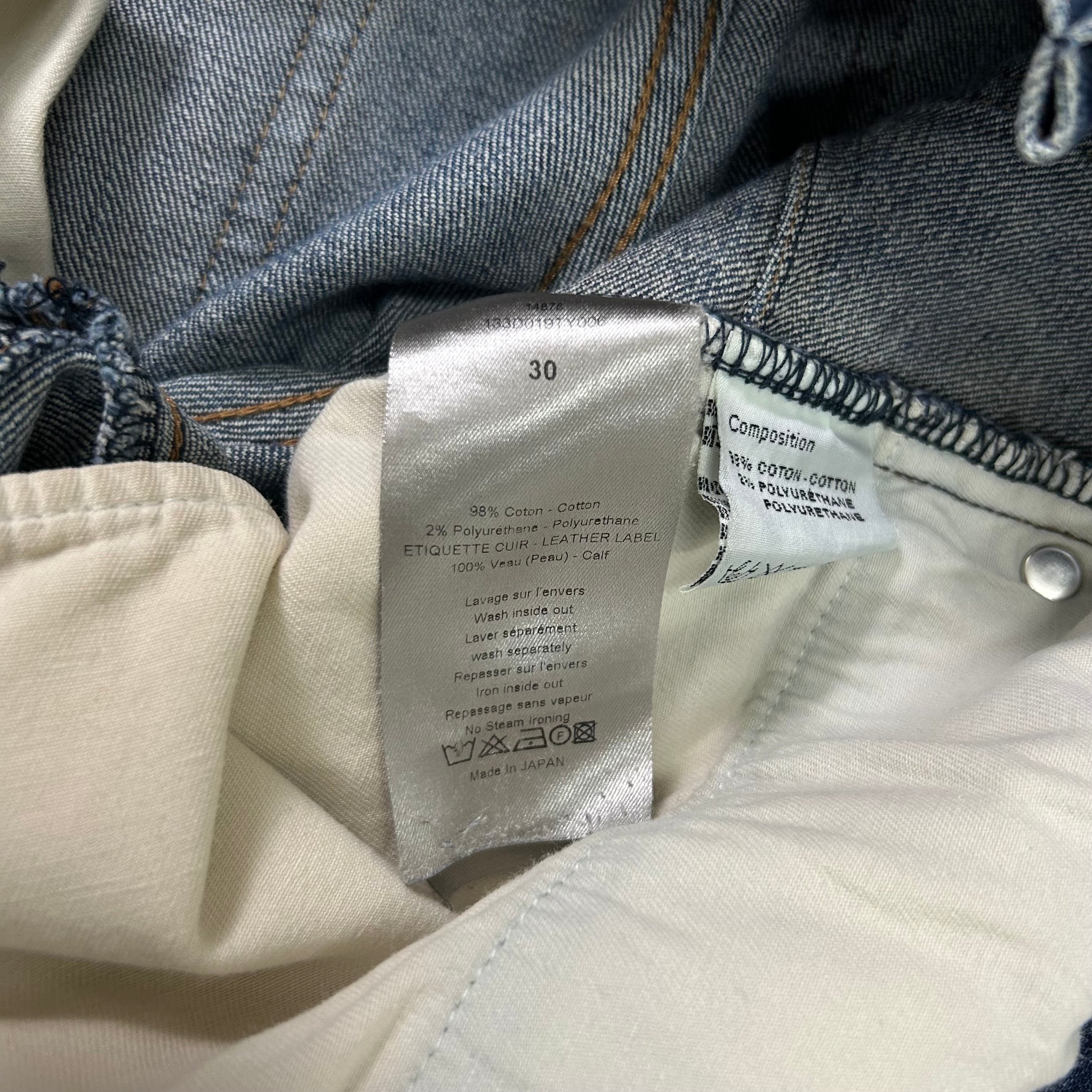 Dior Homme by Hedi Slimane Blue Washed Skinny Jeans
