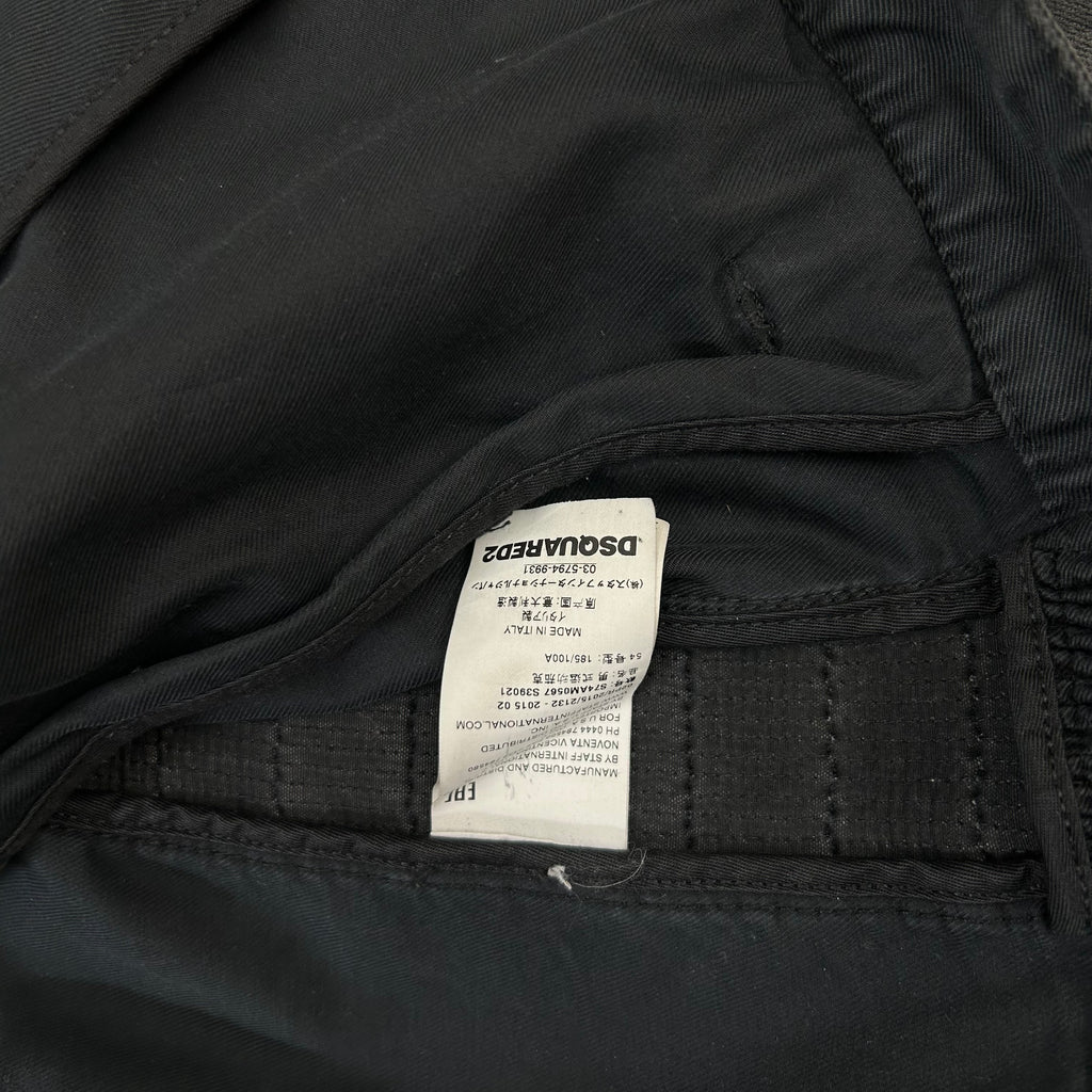 Dsquared2  Black Waxed Denim Jacket