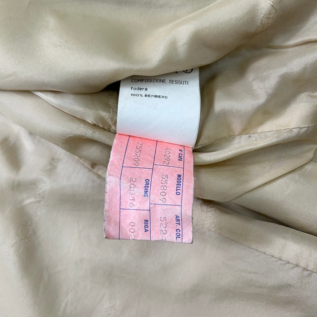 Dolce & Gabbana 1990s Beige Camel Leather Jacket