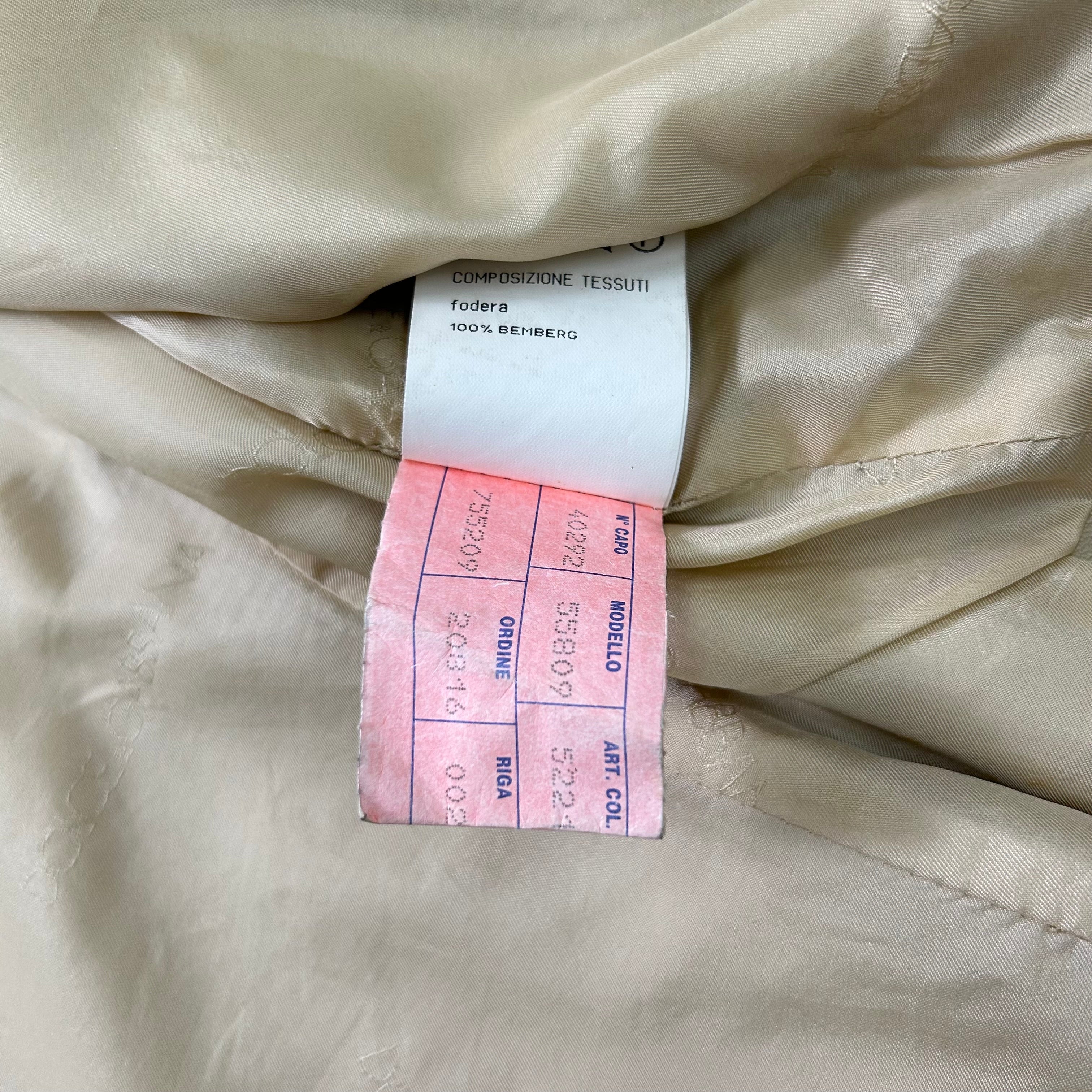 Dolce & Gabbana 1990s Beige Camel Leather Jacket