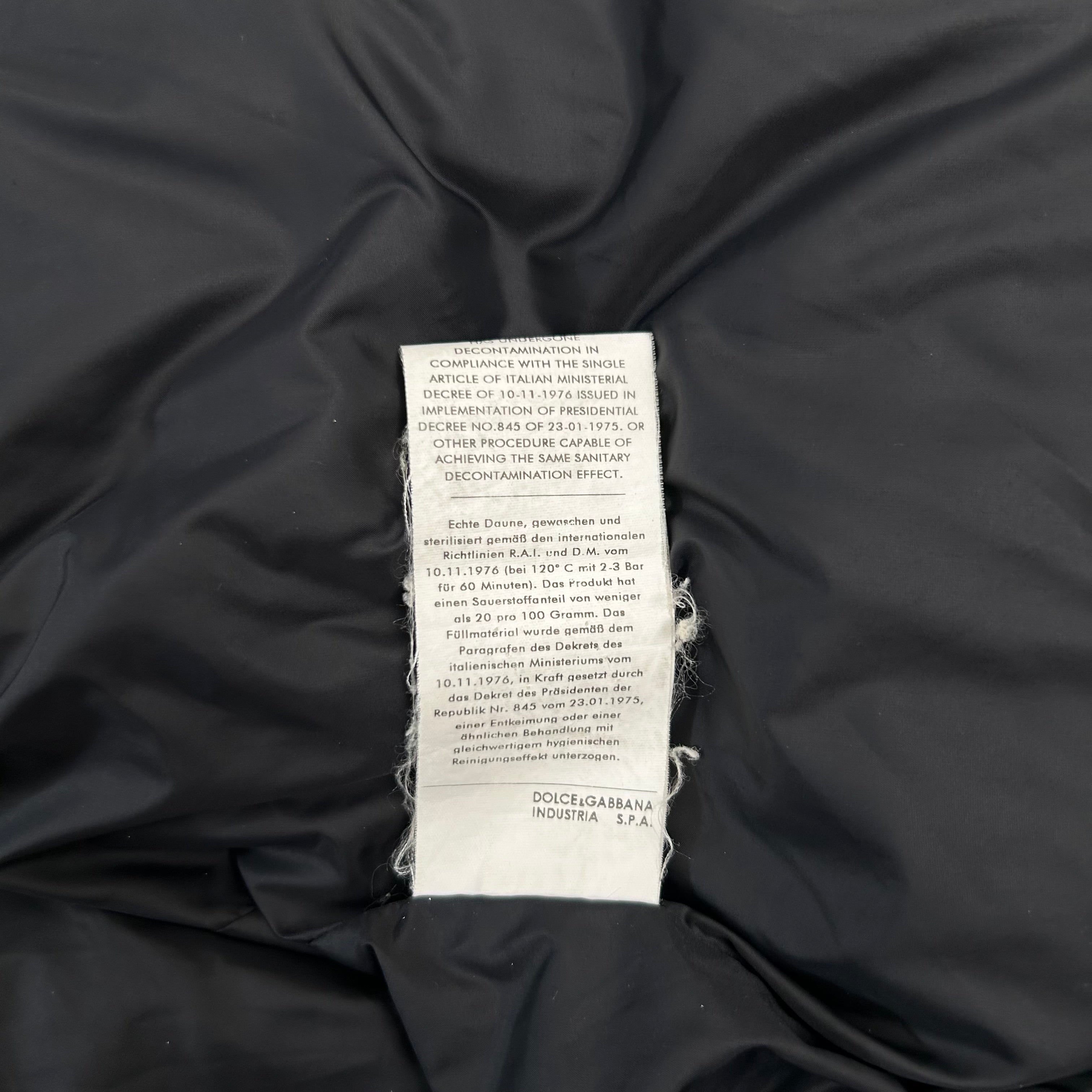 Dolce & Gabbana Navy Puffer Jacket