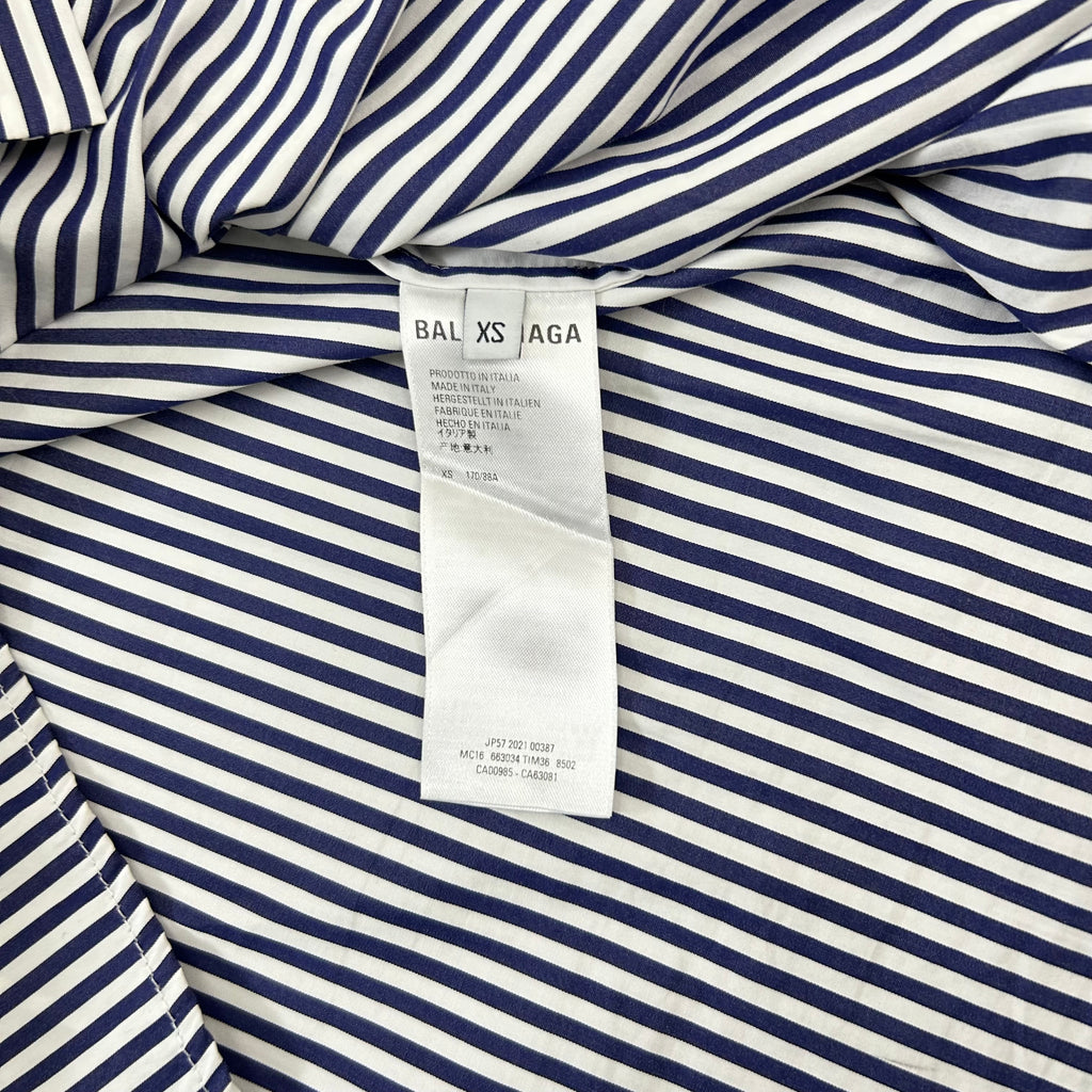 Balenciaga Asymmetric Striped Shirt