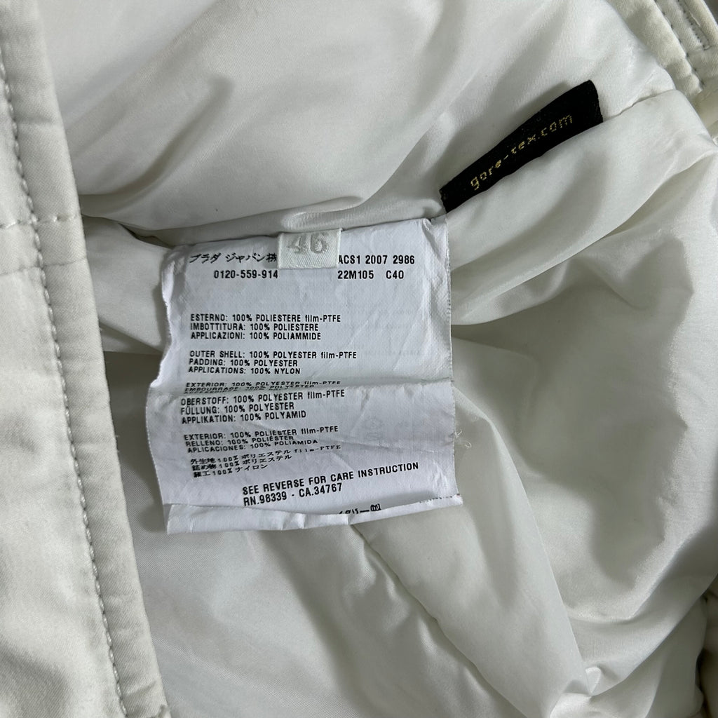 Prada 2000s White Ski Black Tab Pants
