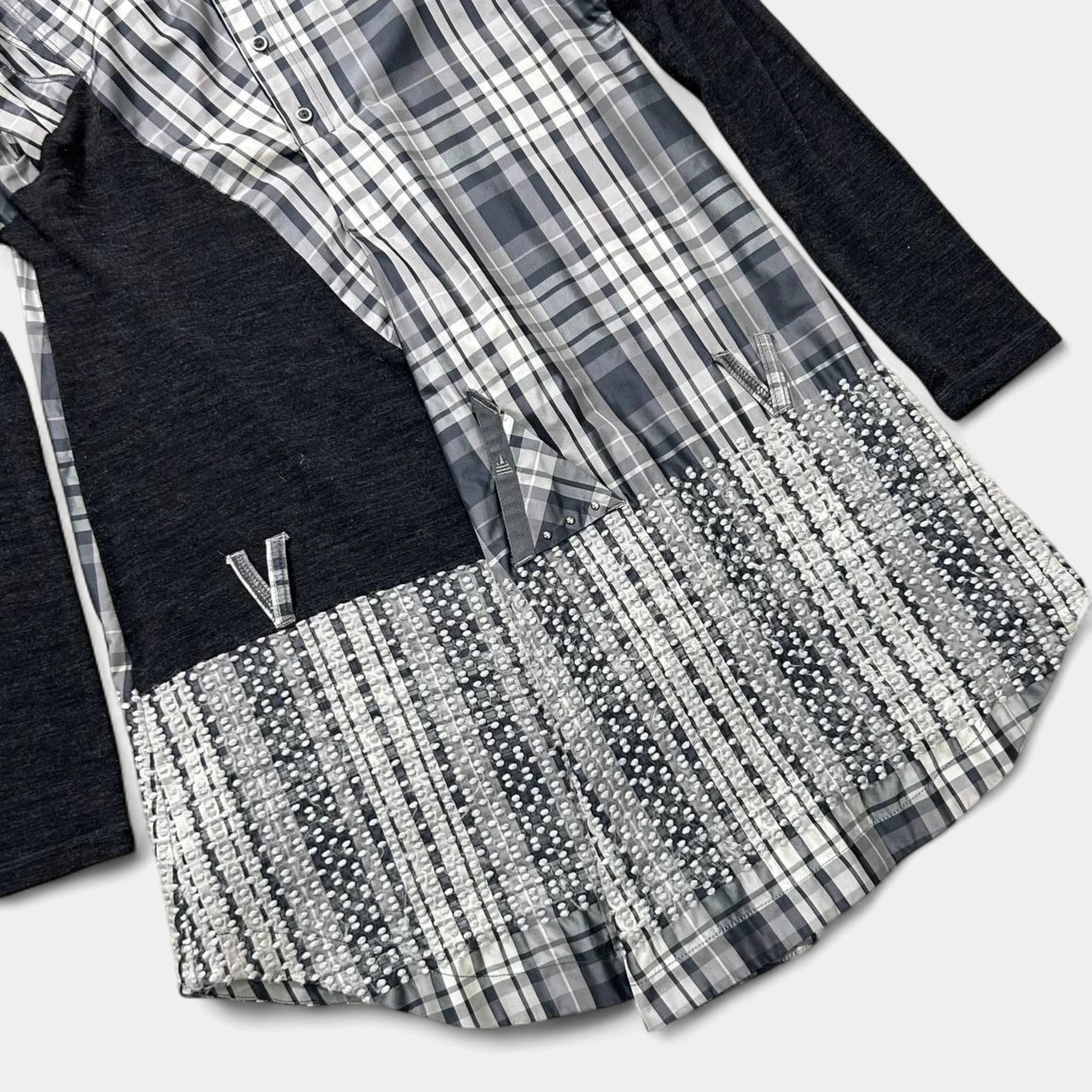 Marithé + François Girbaud Plaid Longsleeve Dress