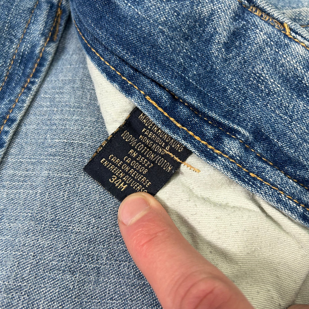 Marithé + François Girbaud Classic Light Blue Cargo Denim Pants