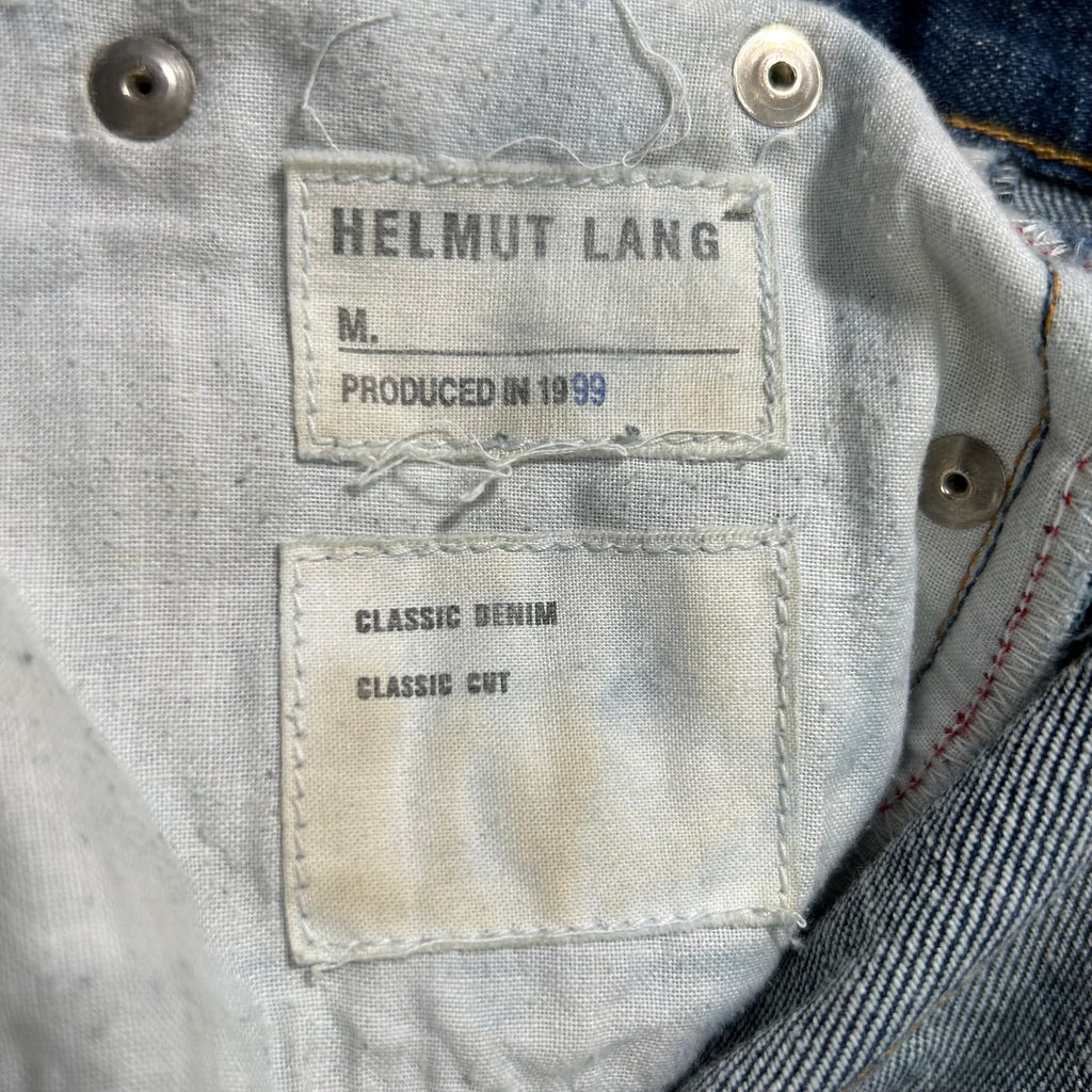 Helmut Lang 1999 Classic Raw Denim Blue Jeans