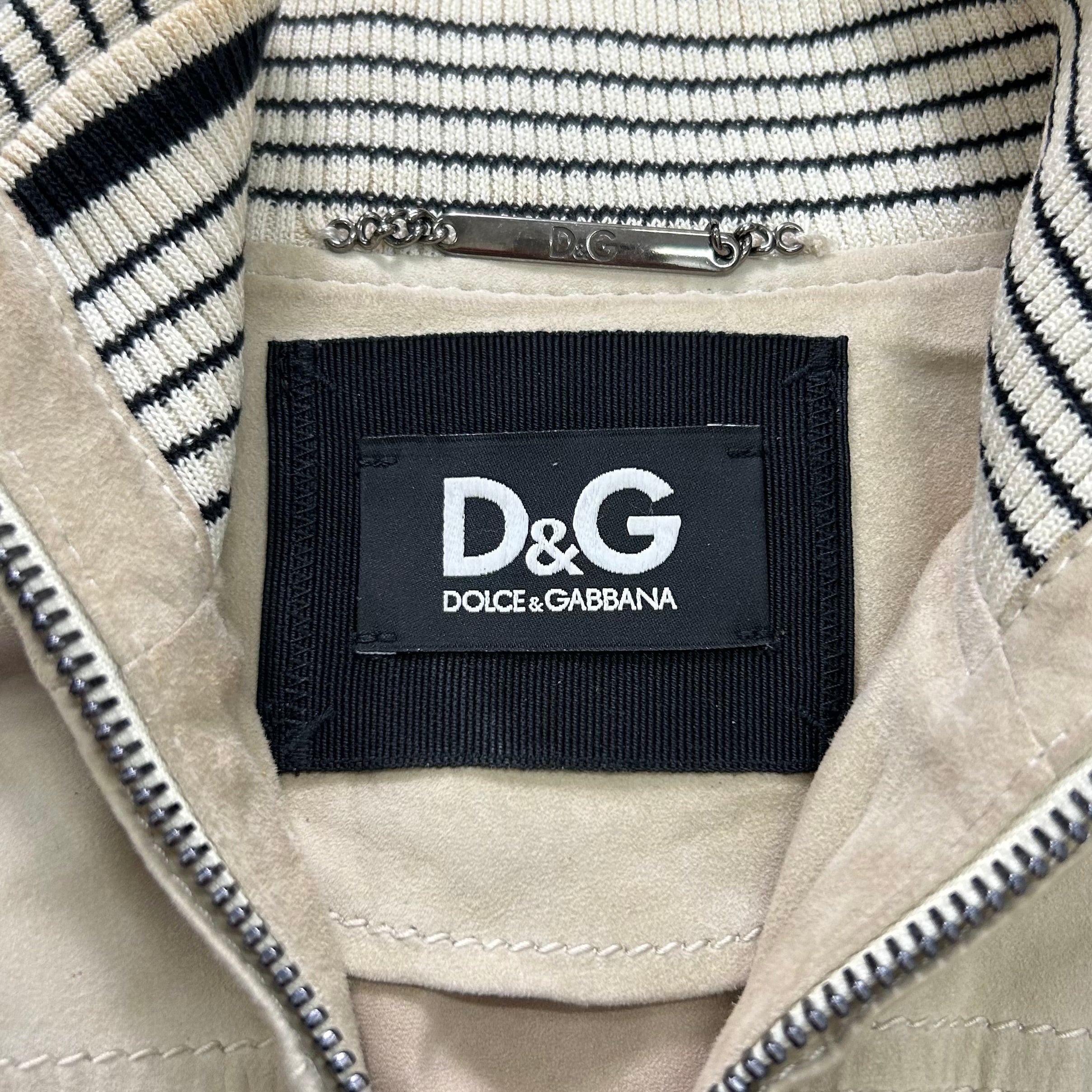 Dolce & Gabbana Beige Suede Jacket