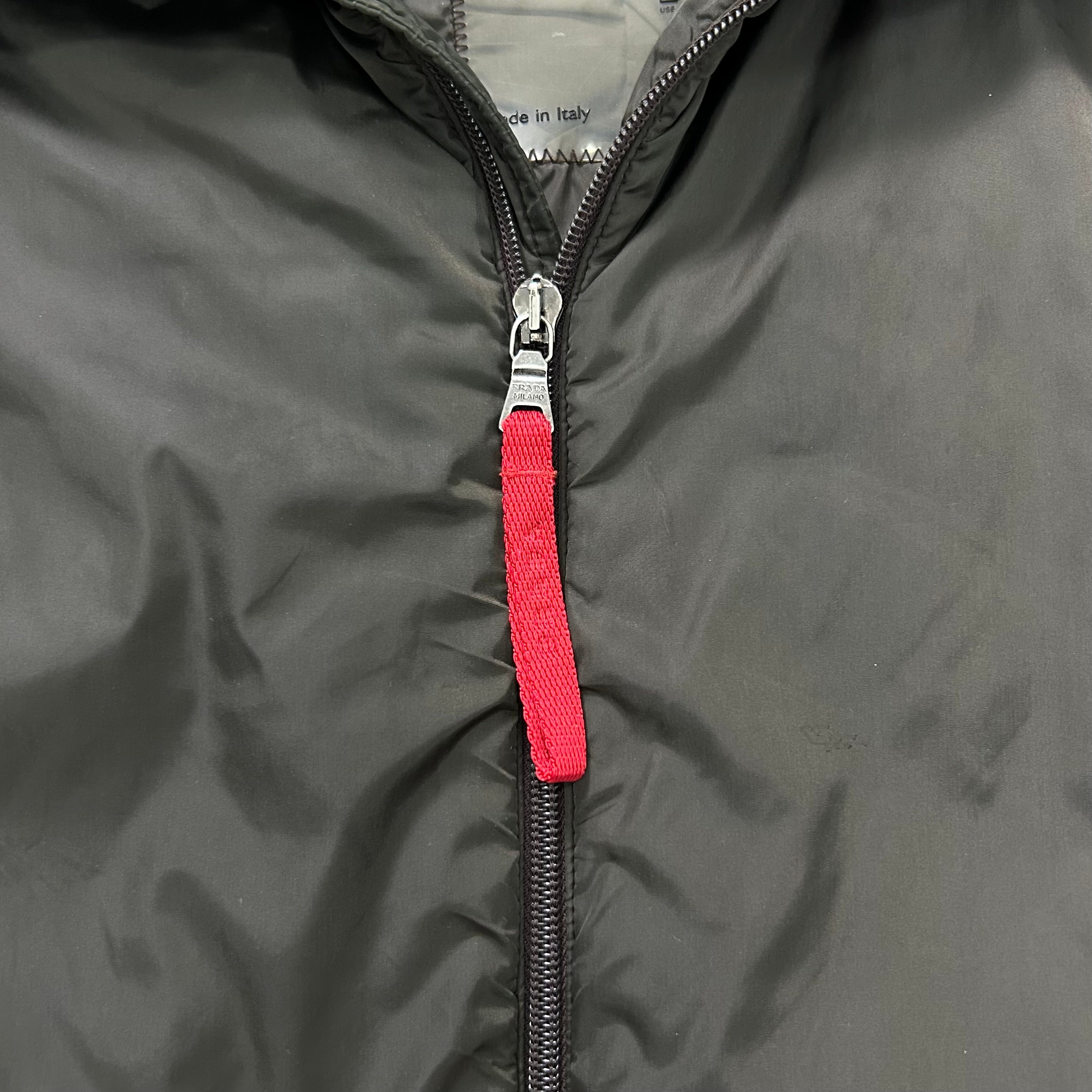 Prada Nylon Green Brown Long Coat