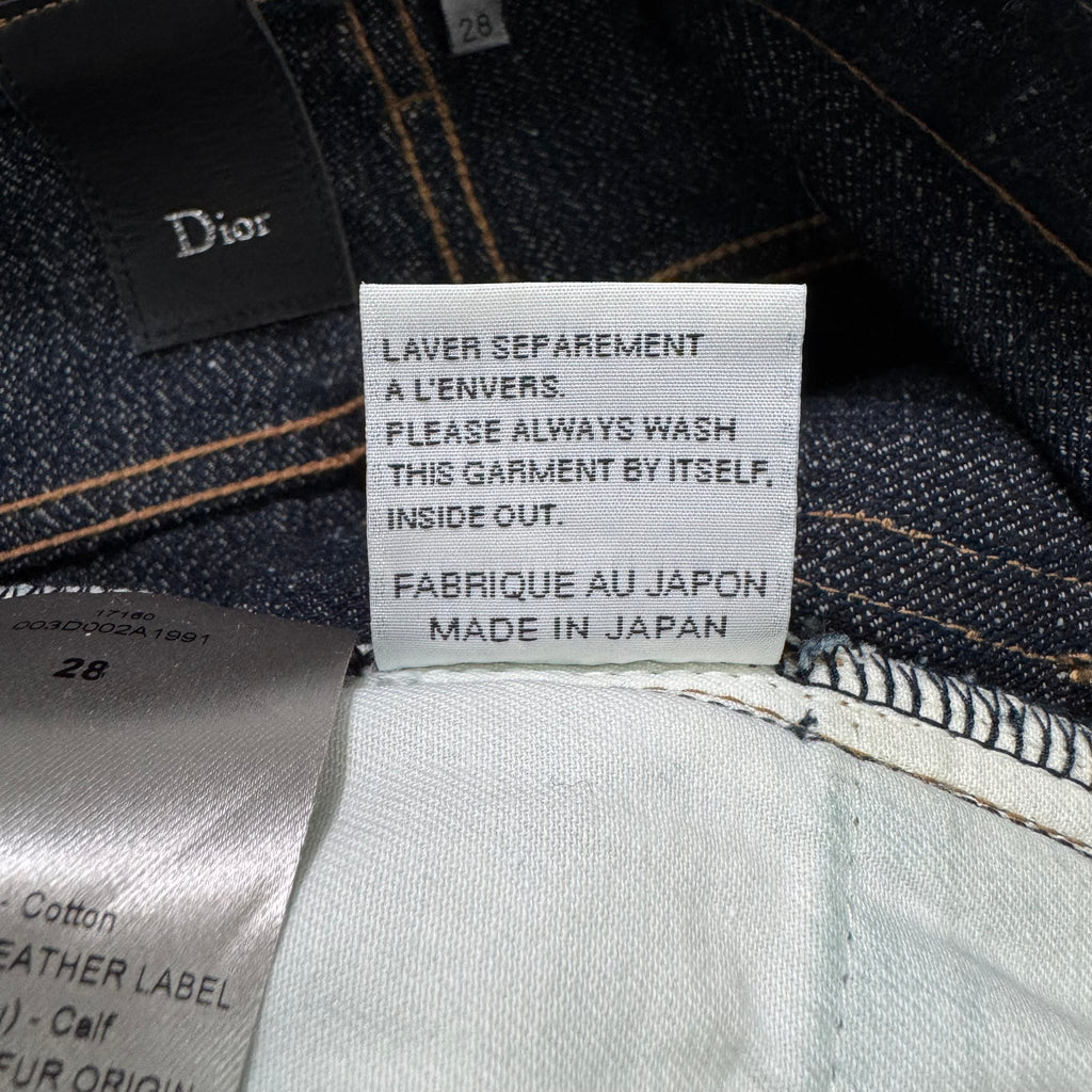 Dior Homme KVA Straight Leg Neppy Denim Pants