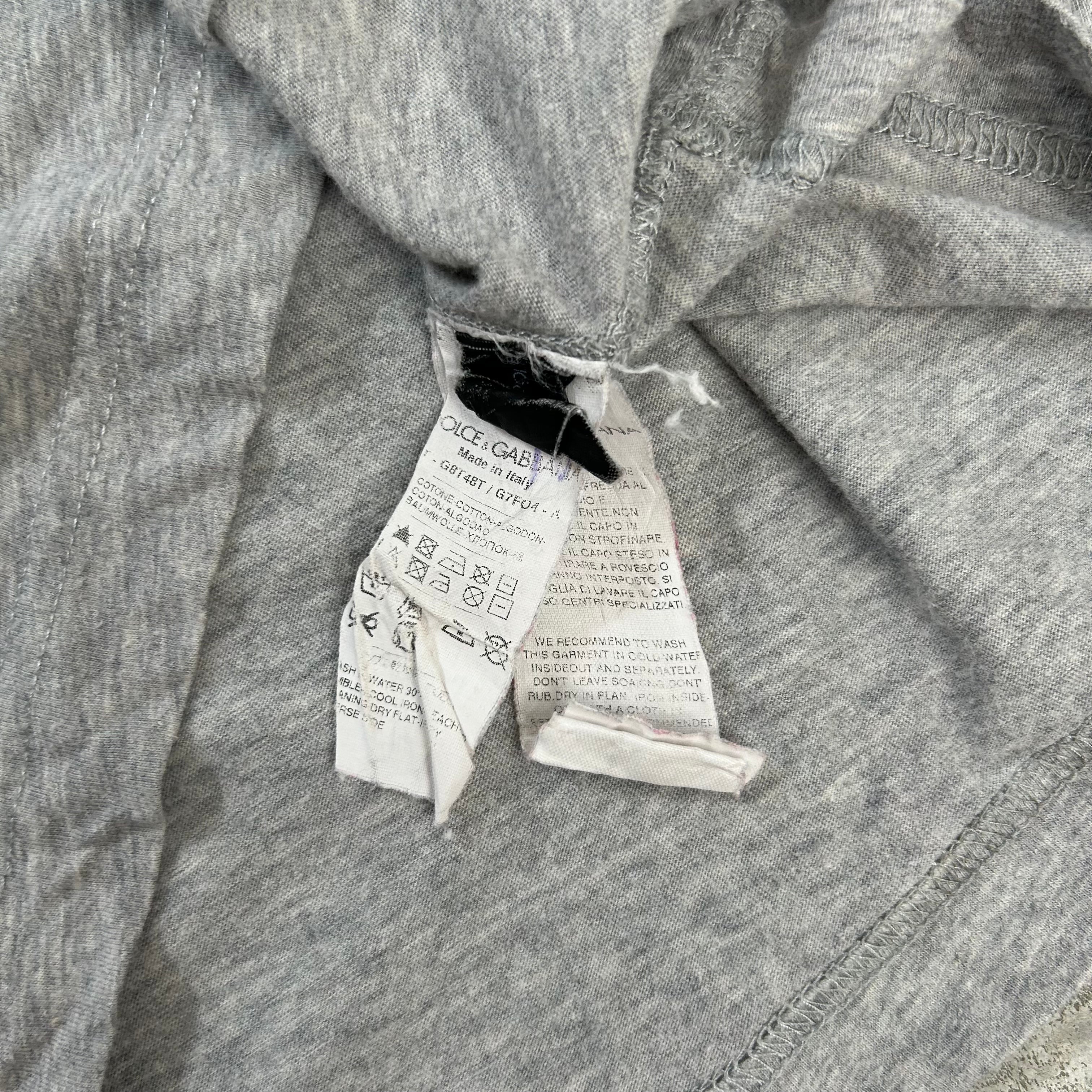 Dolce & Gabbana Graphic Grey T-Shirt