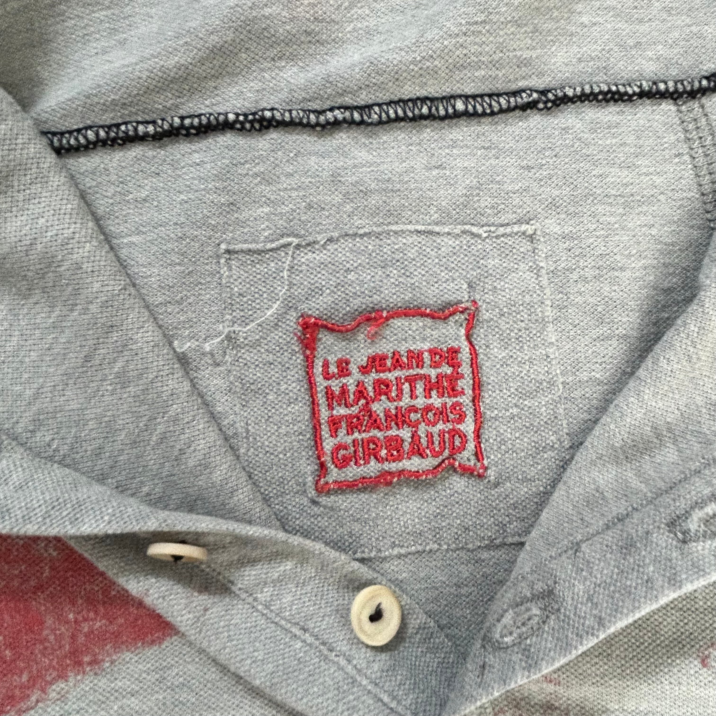 Marithé + François Girbaud Stars Flag Grey Polo