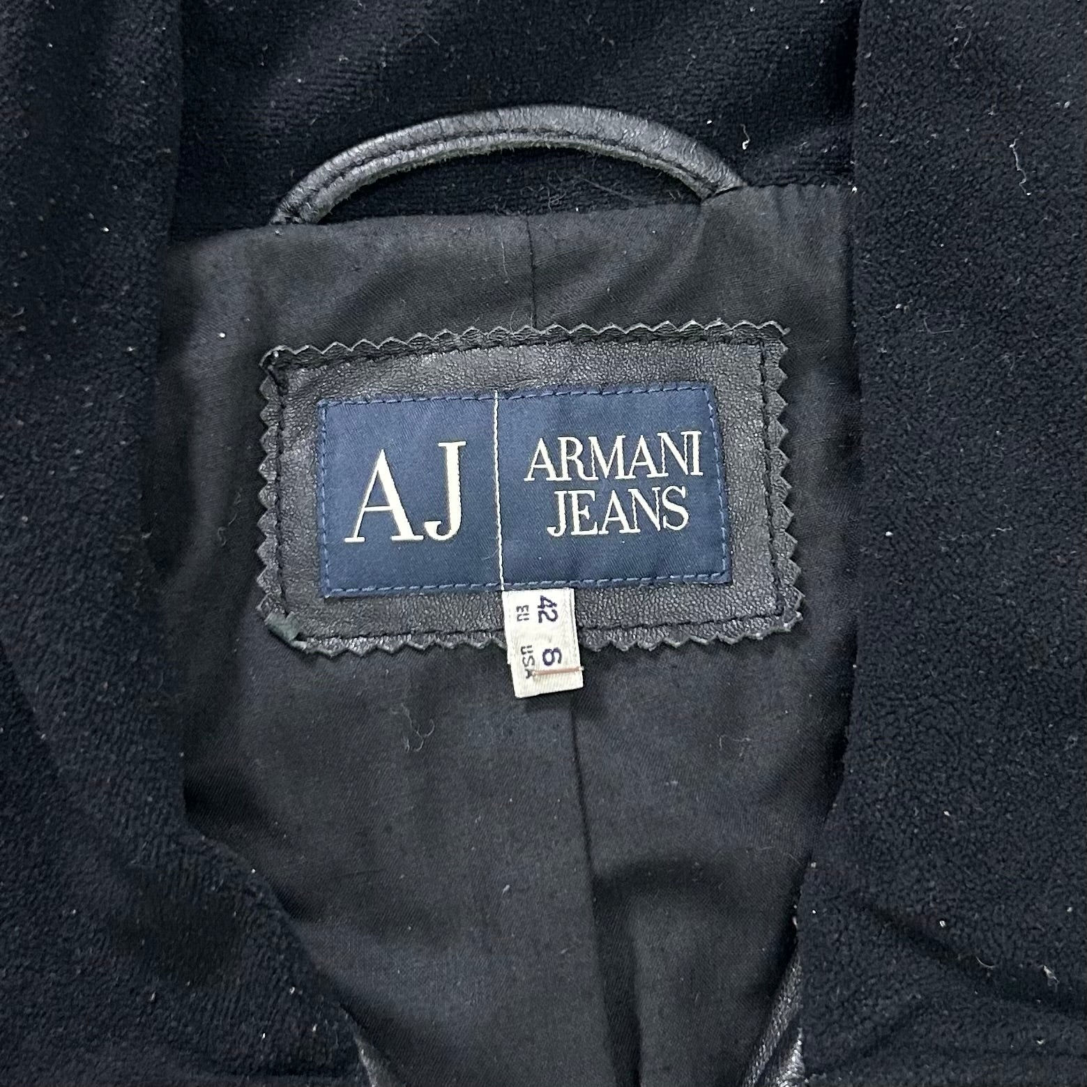 Armani Jeans Lambskin Leather Jacket