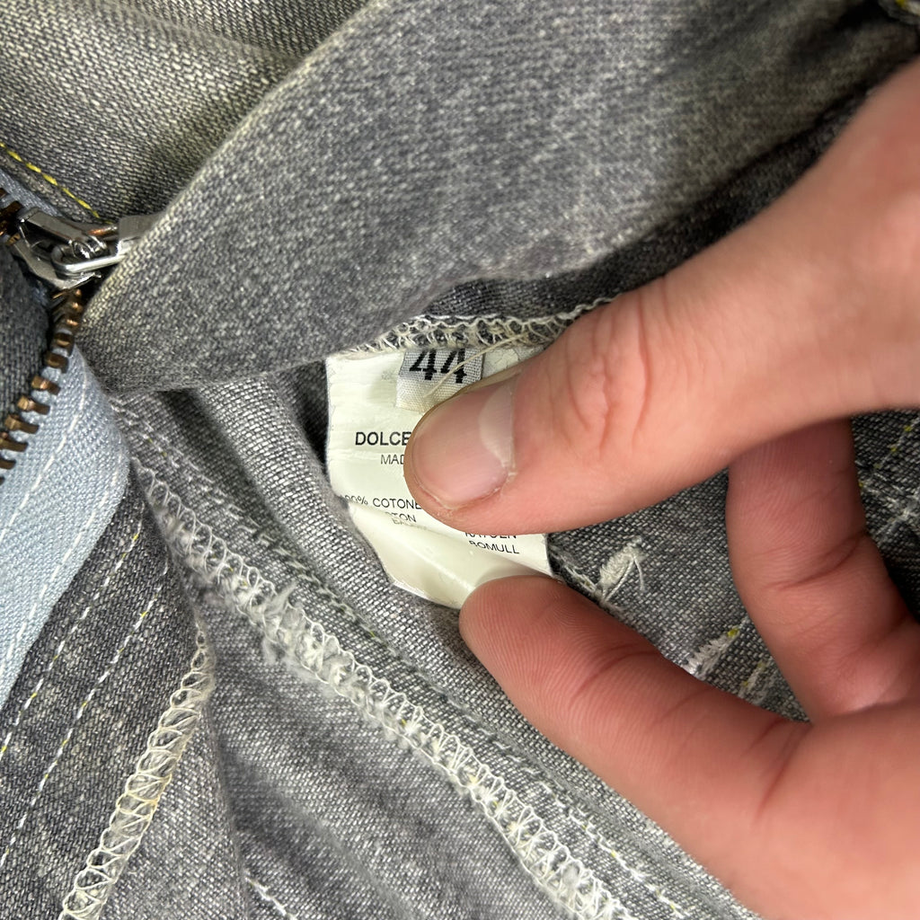 Dolce & Gabbana Grey Washed Cargo Pants